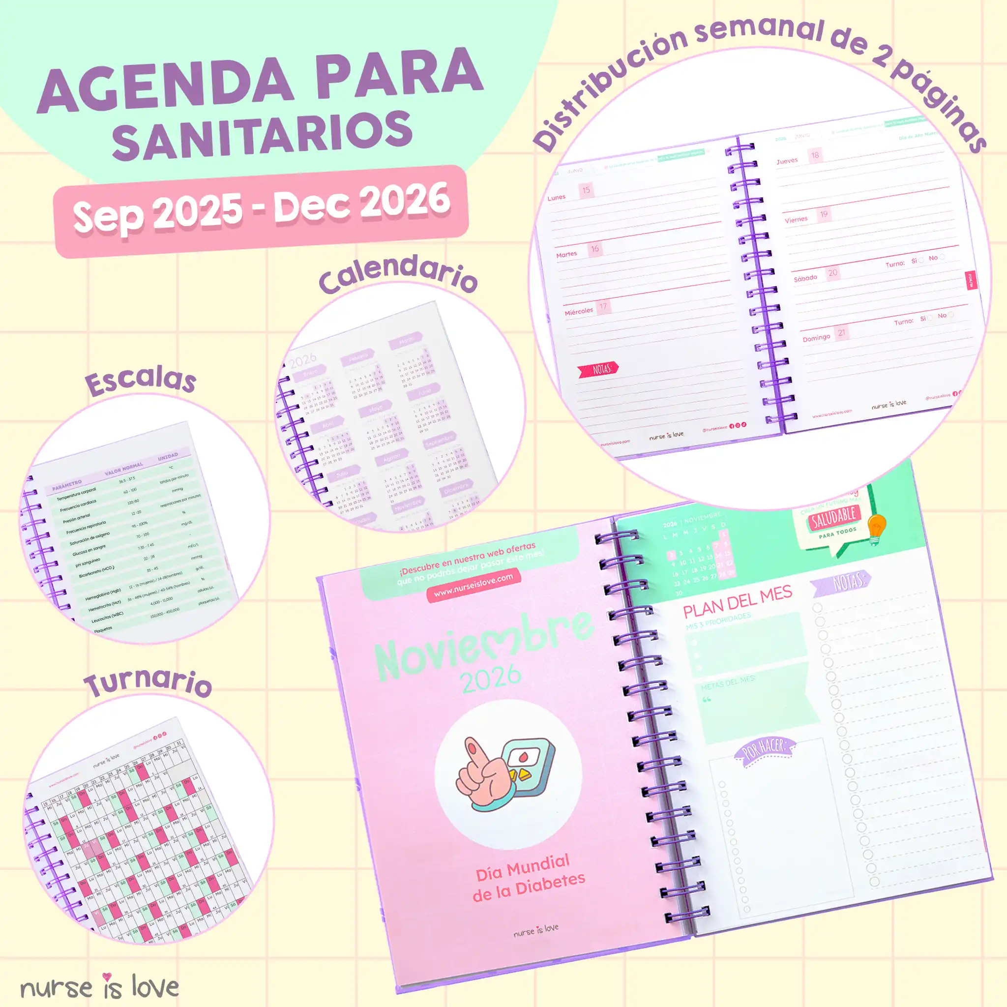 Agenda para Enfermeras Café Magia