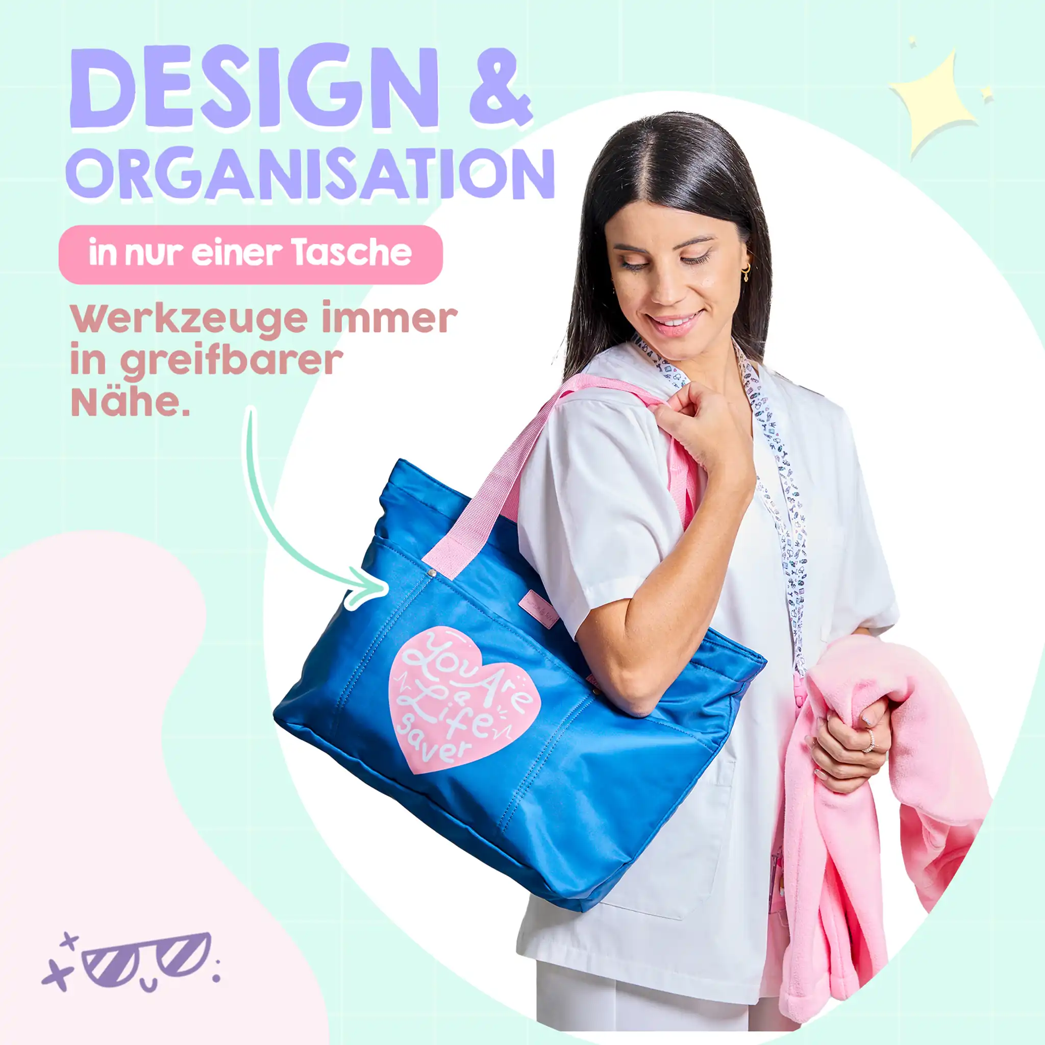 Damen Tasche Herz