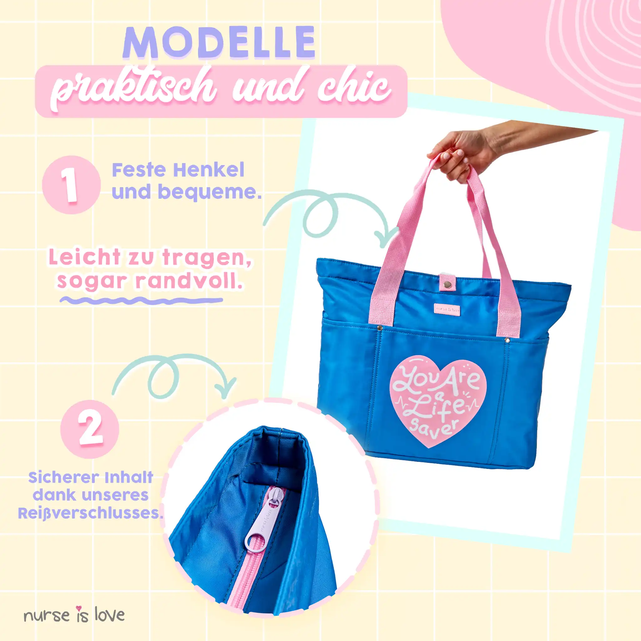 Damen Tasche Herz