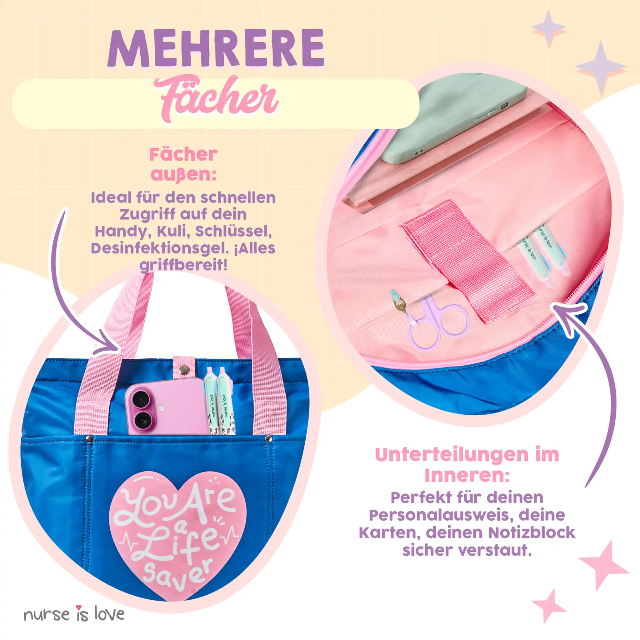 Damen Tasche Herz