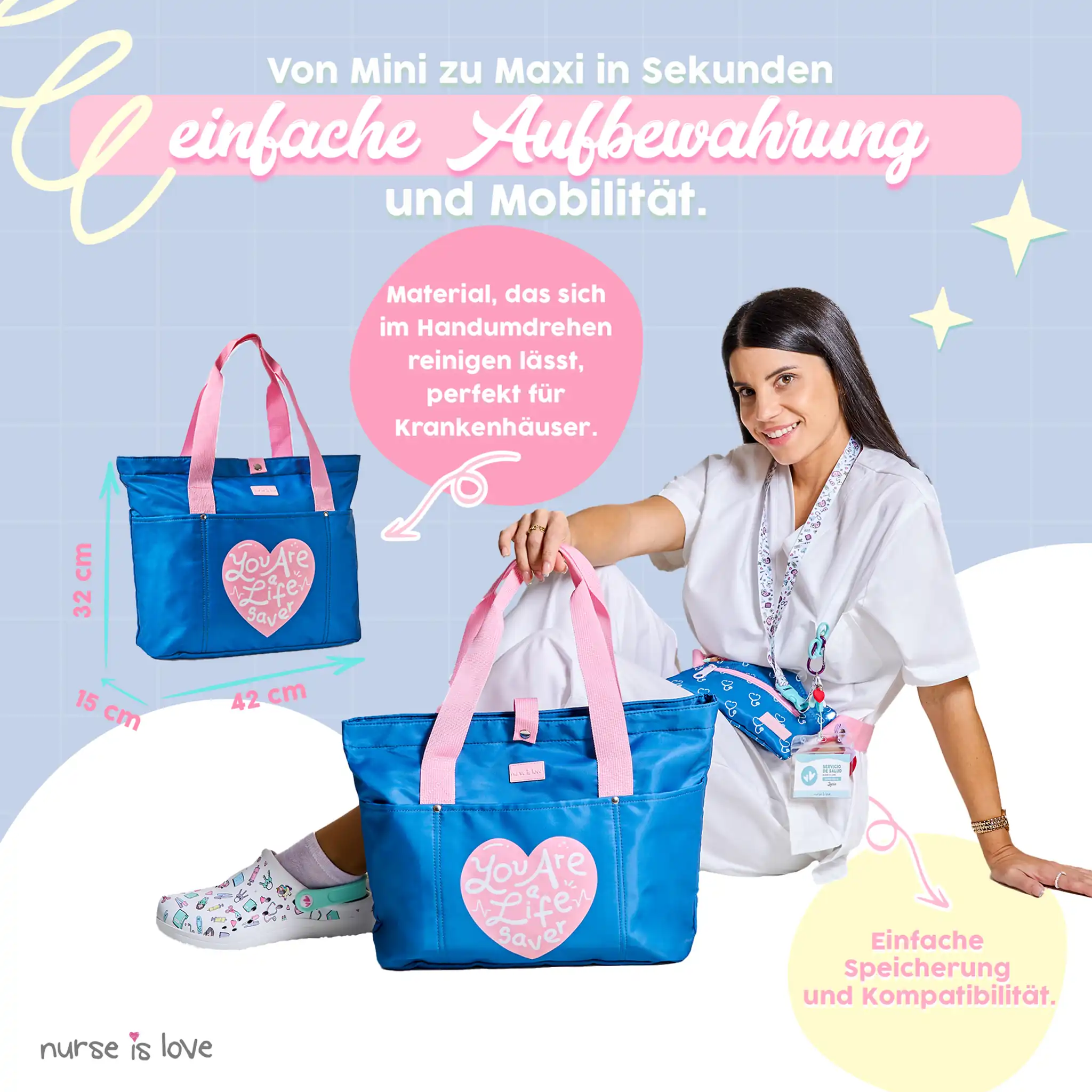Damen Tasche Herz