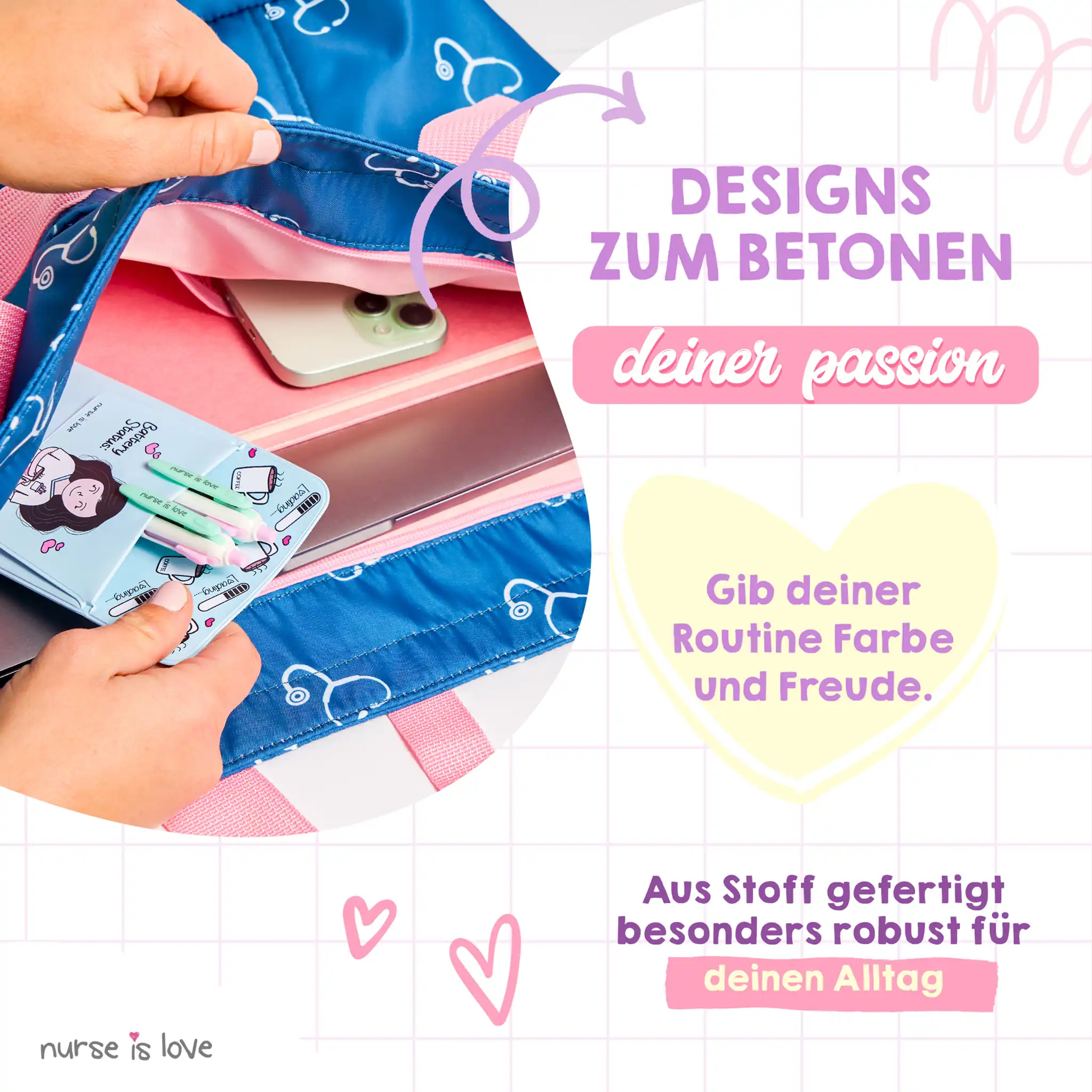 Damen Tasche Blau