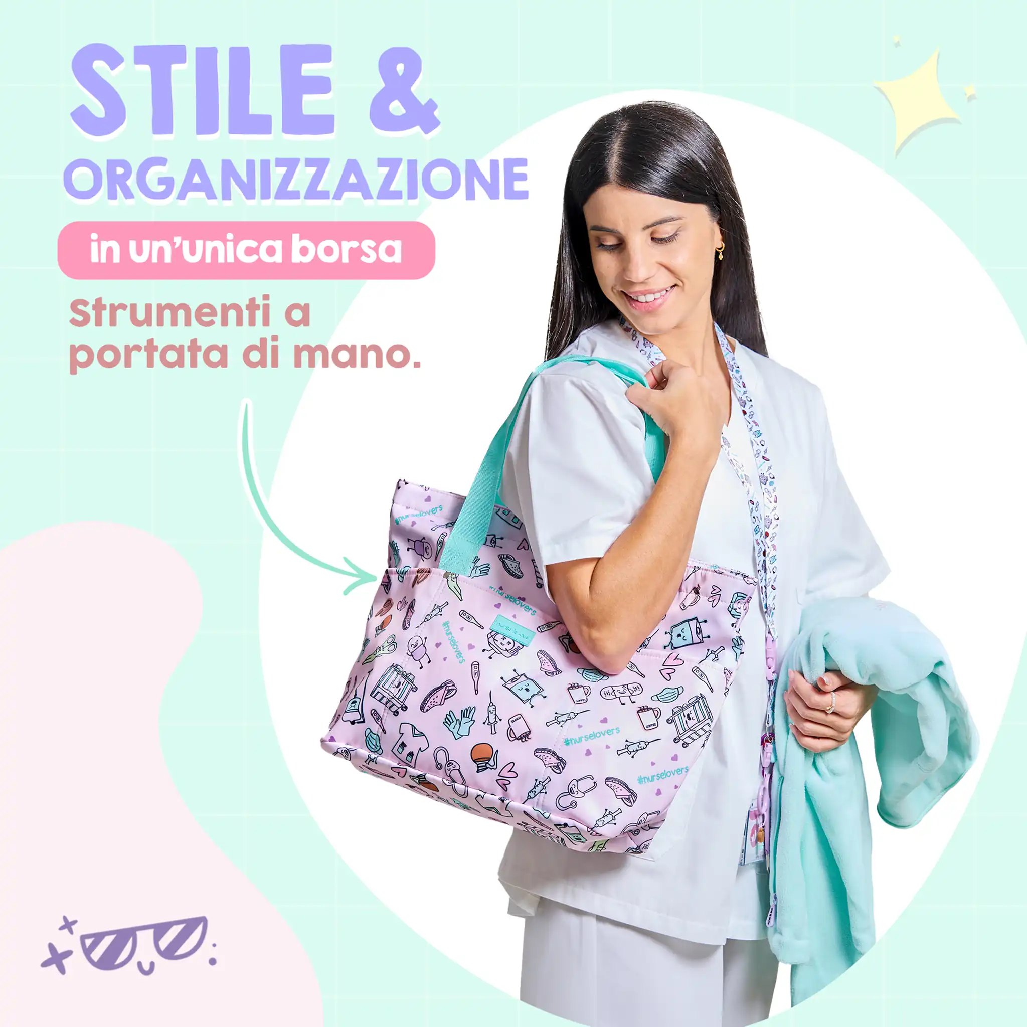 Borsa Donna Viola Caffè