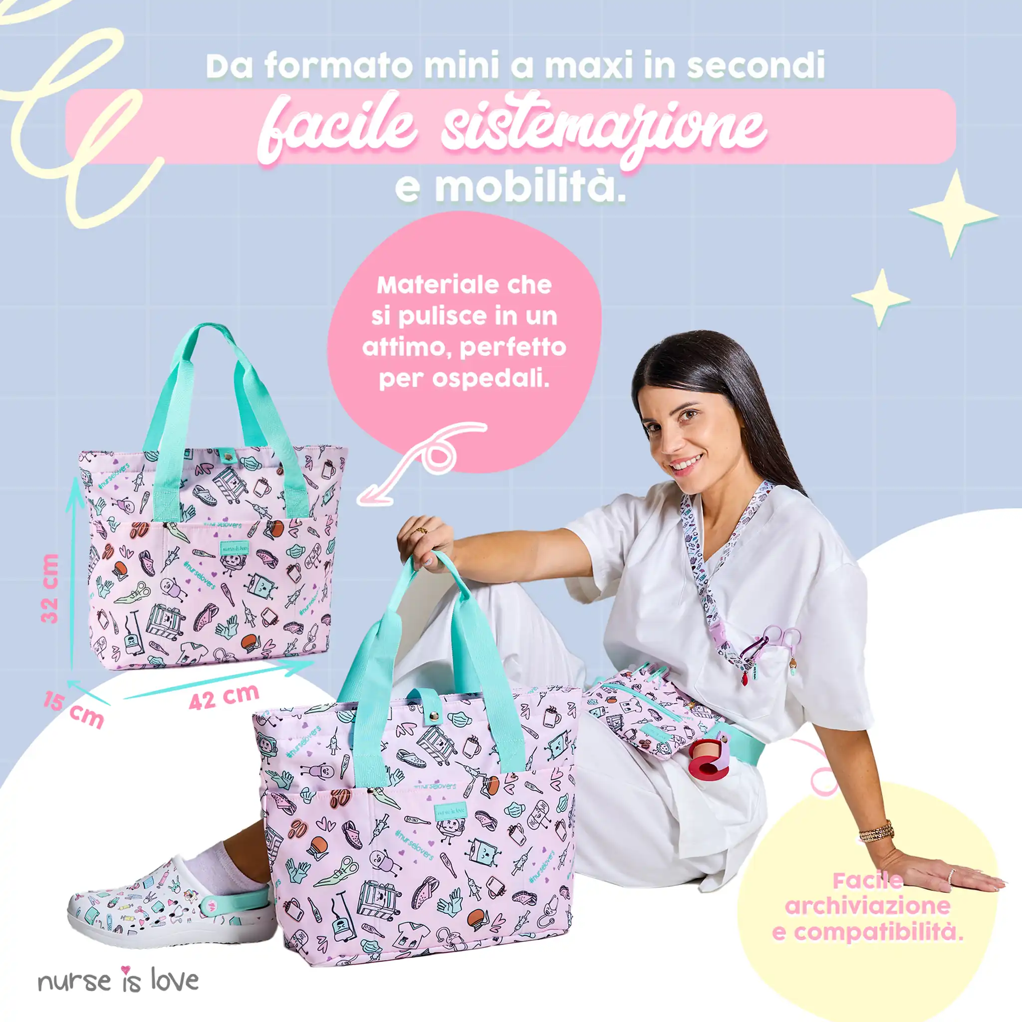 Borsa Donna Viola Caffè