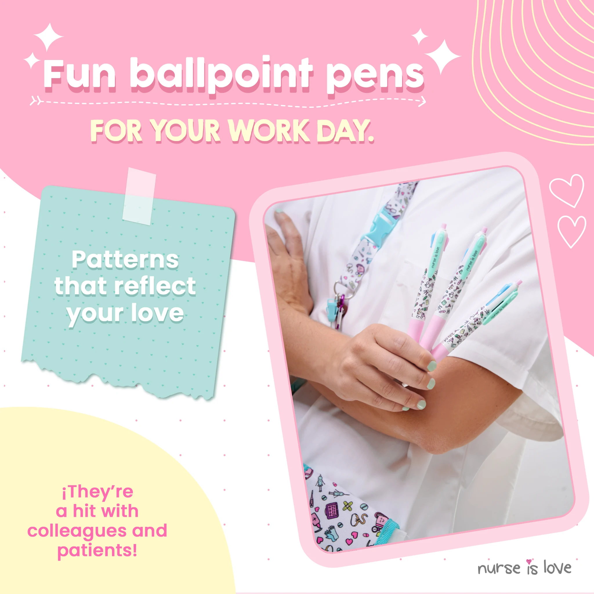 3-Pack Multicolor Pens
