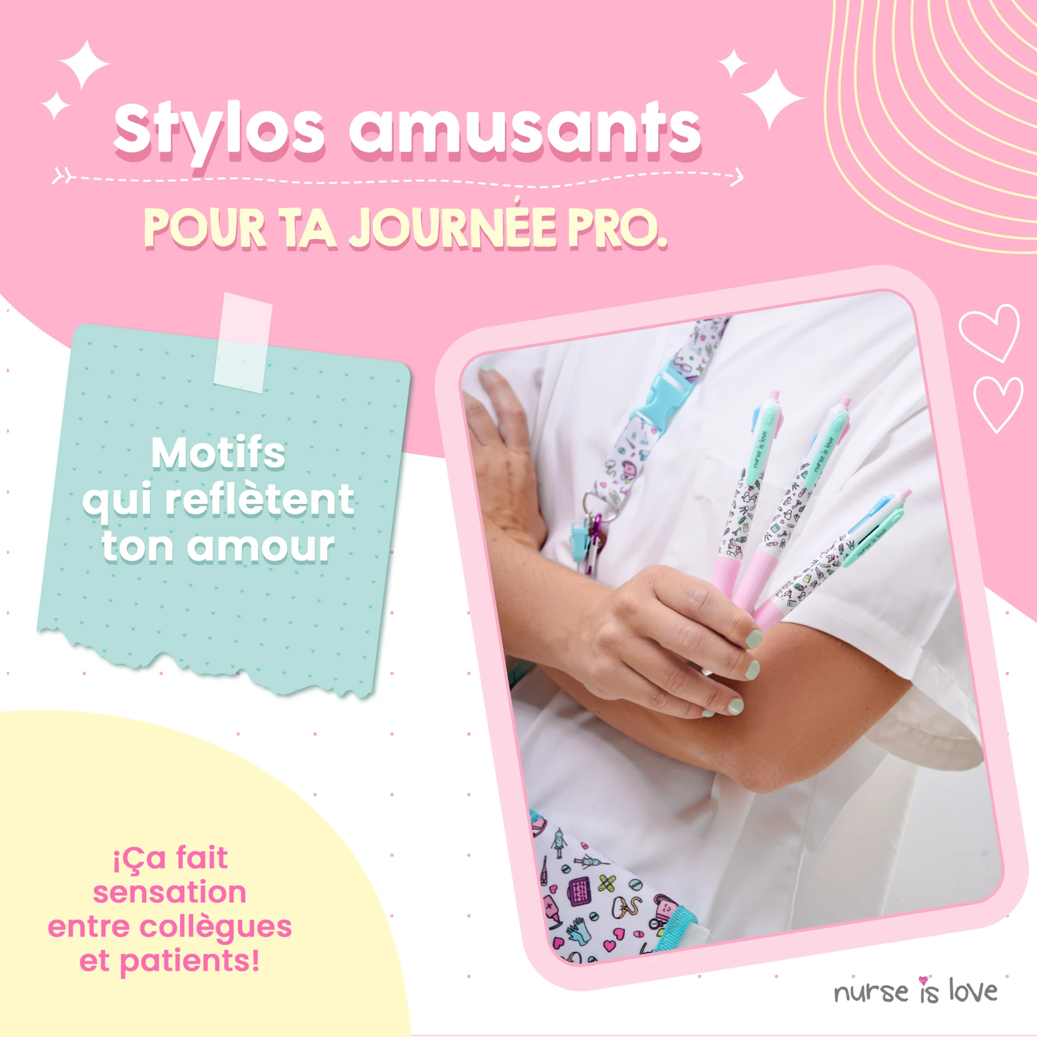 Pack de 3 Stylos Multicolores