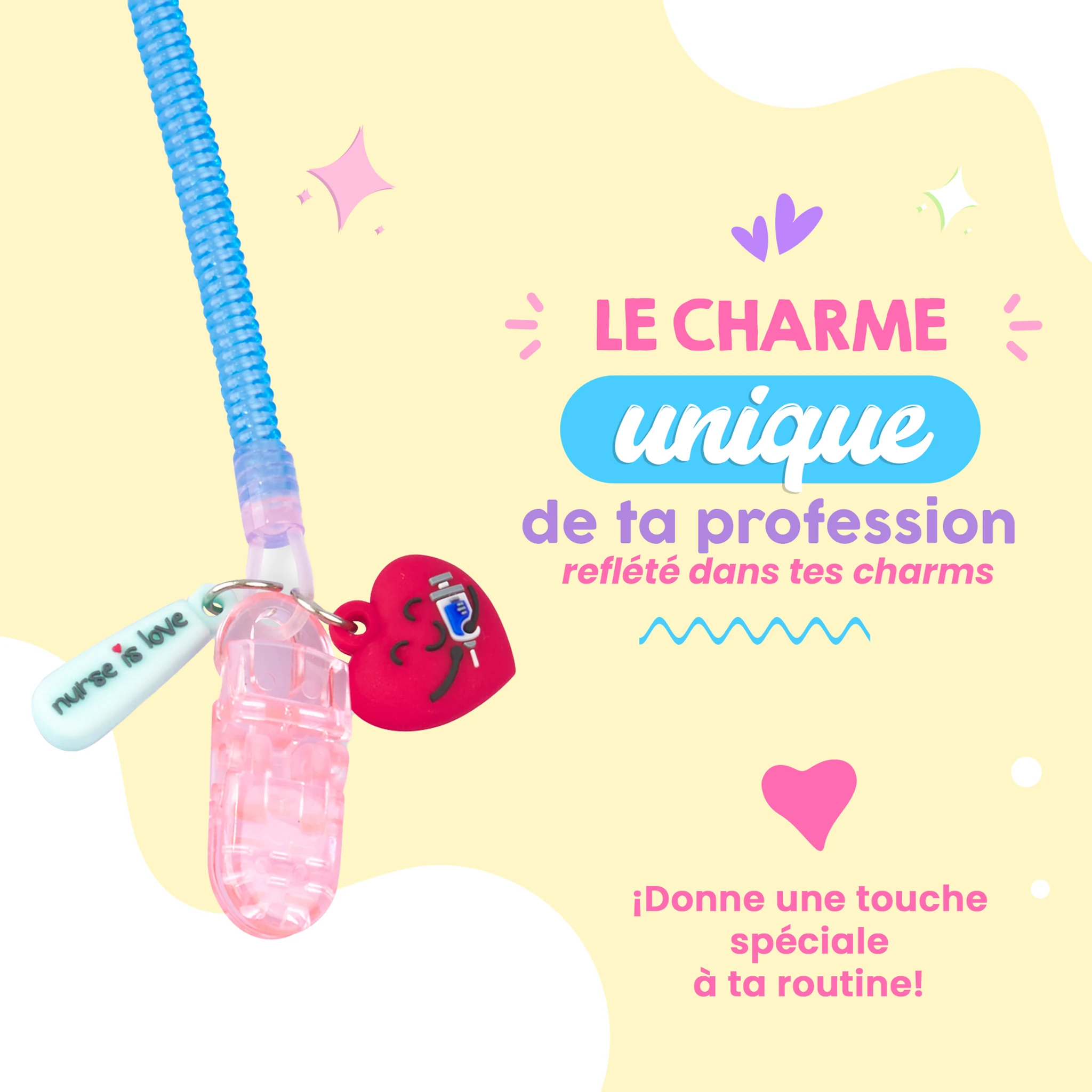 Porte-Ciseaux Infirmier en Silicone Bleu