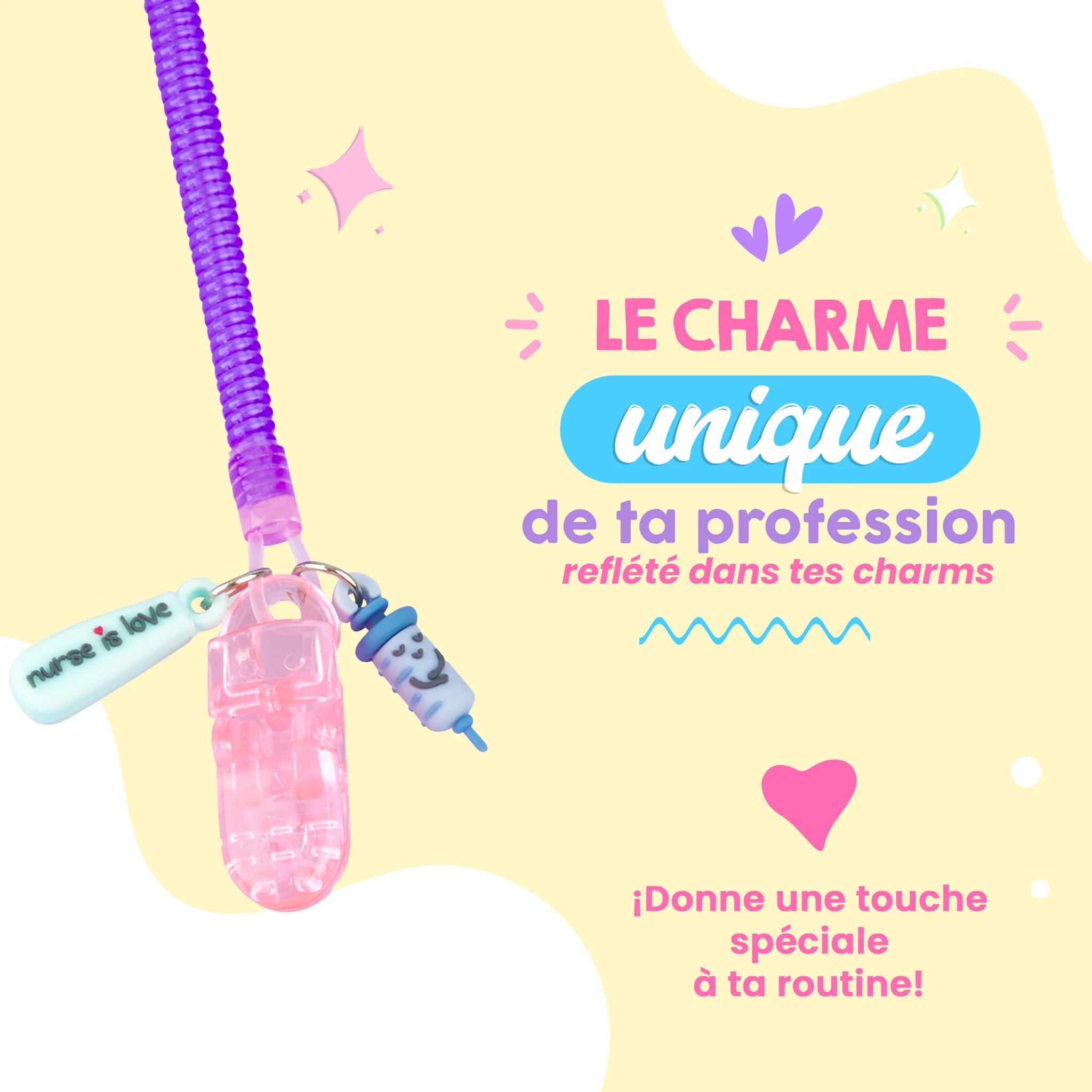 Porte-Ciseaux Infirmier en Silicone Violet