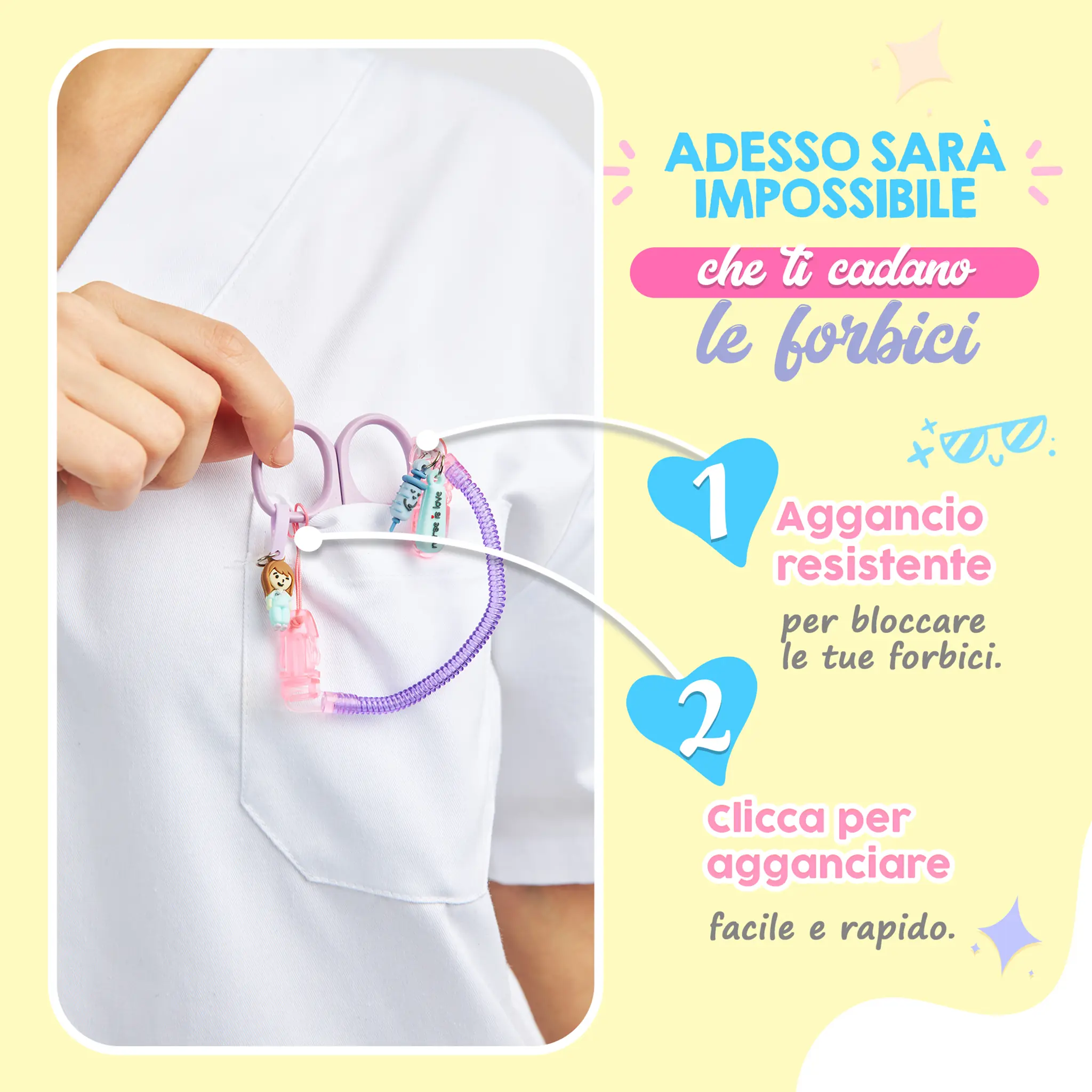 Porta Forbici Infermieristiche in Silicone Viola