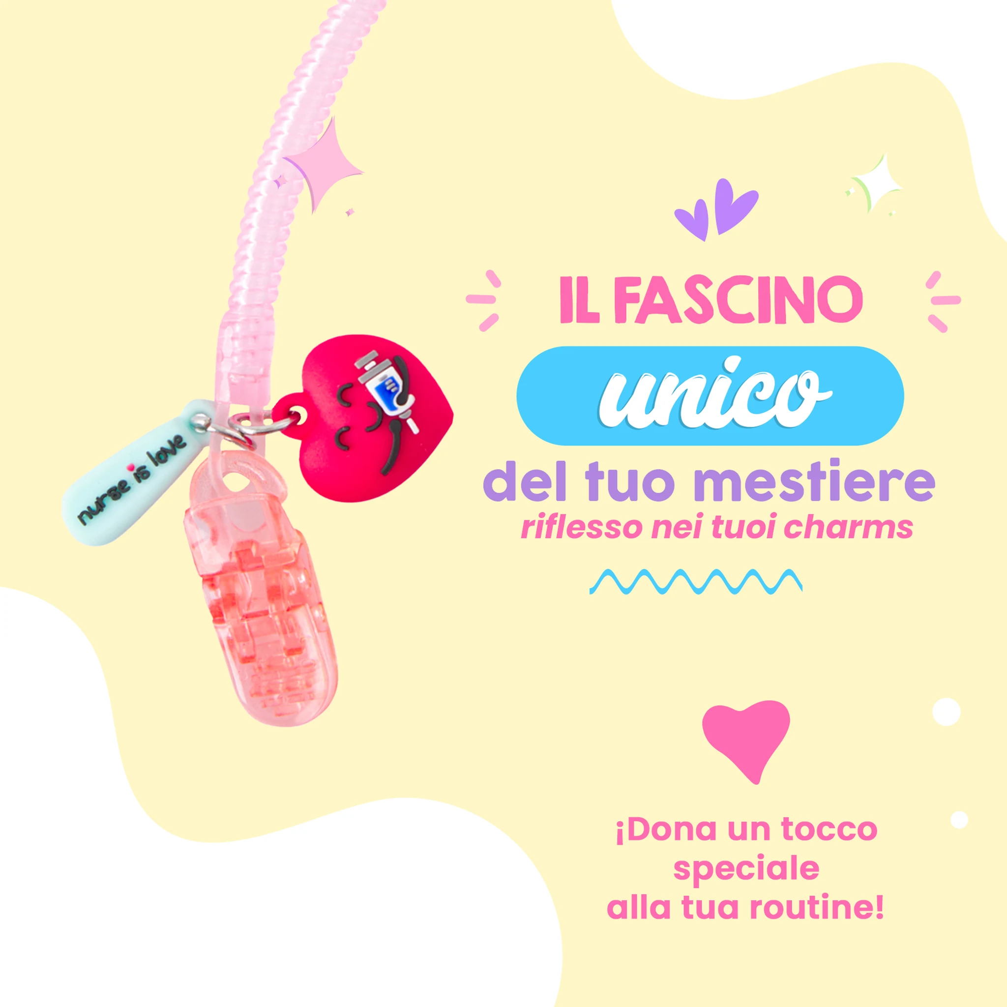 Porta Forbici Infermieristica in silicone rosa