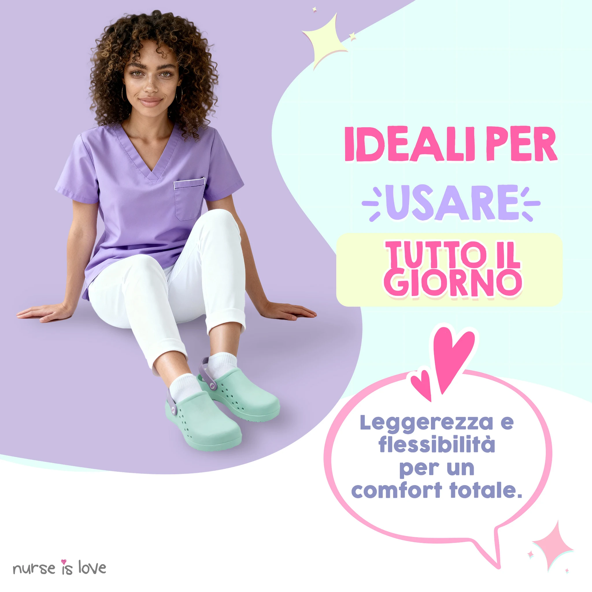 Zoccoli per Infermiere Aqua