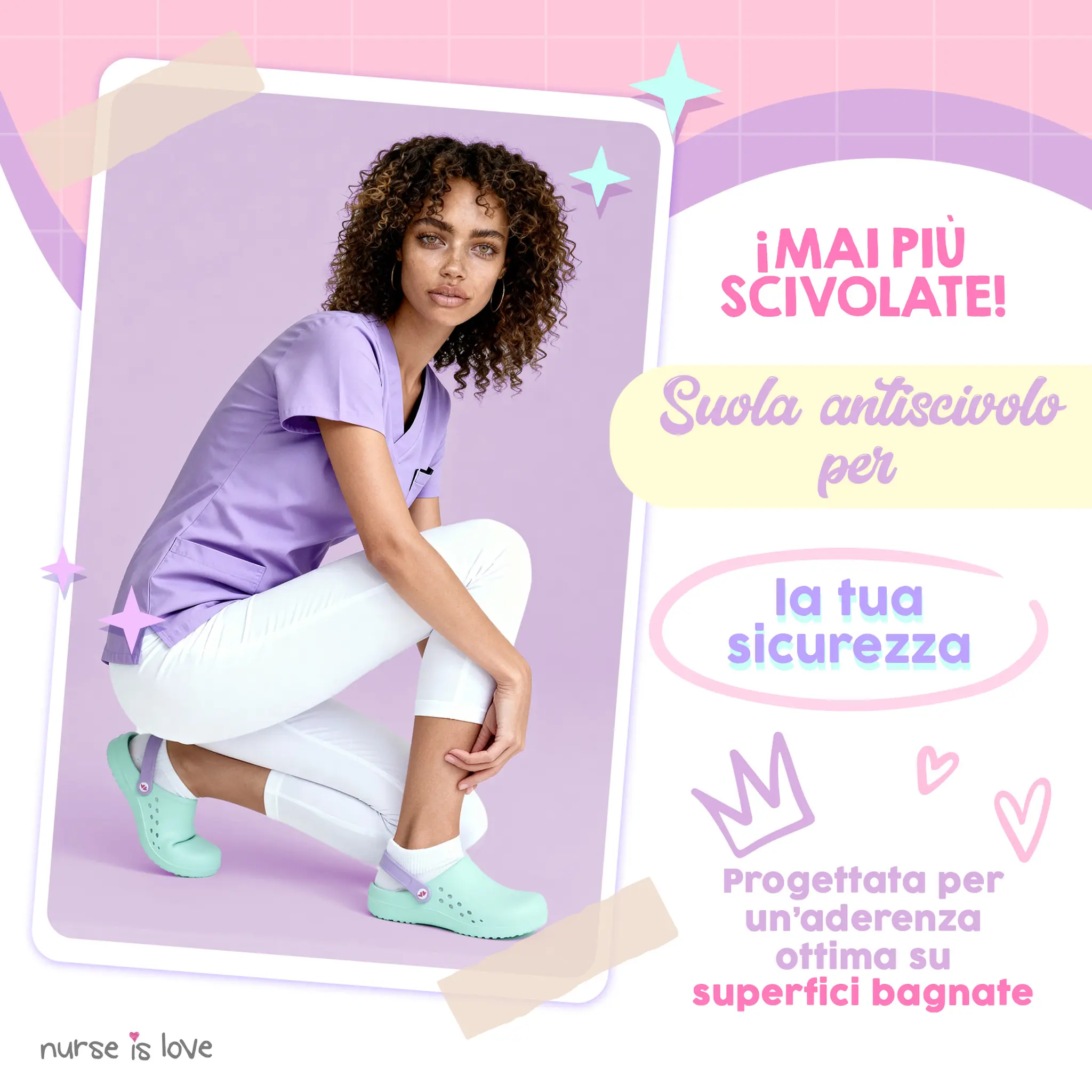 Zoccoli per Infermiere Aqua