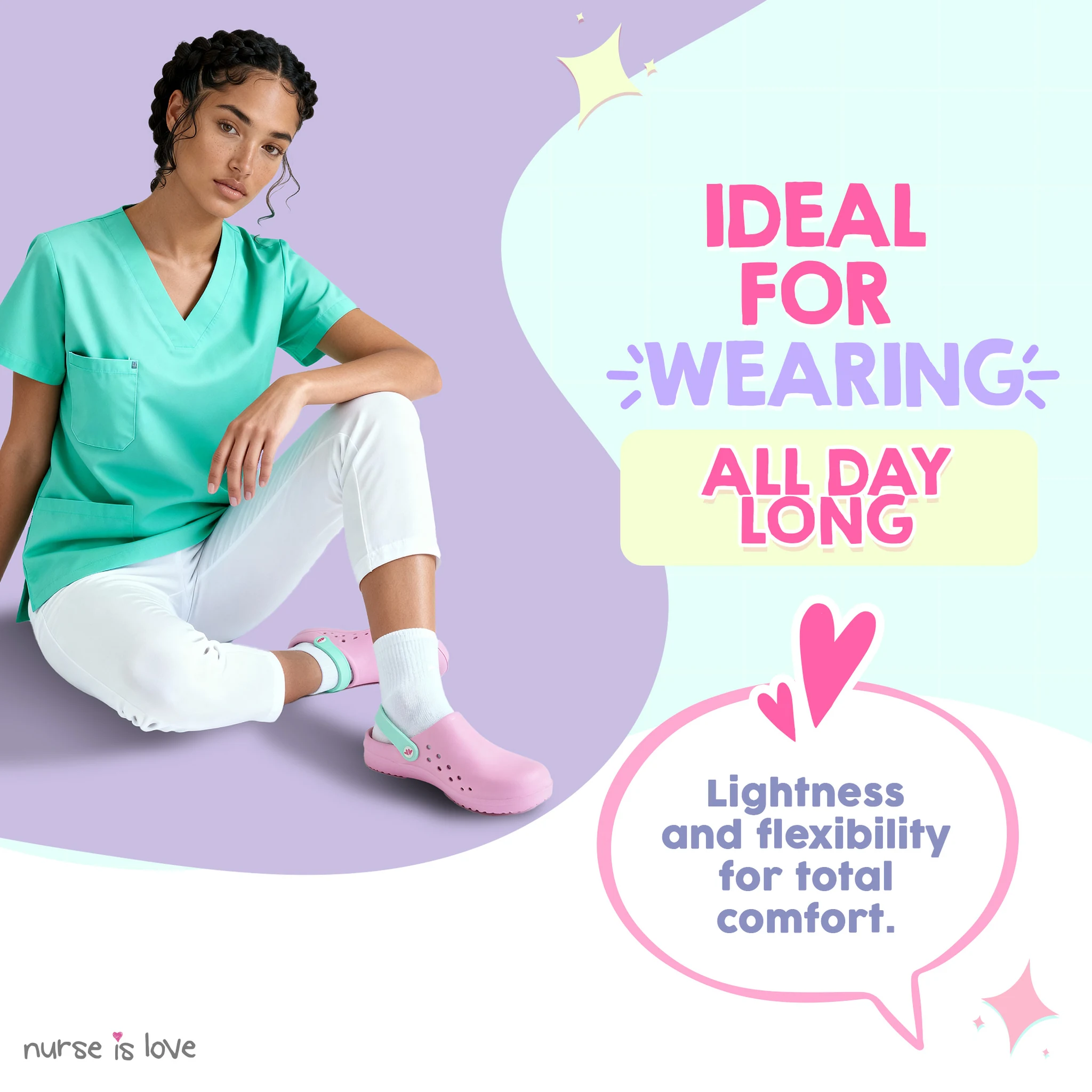 Pink Nurse Clogs