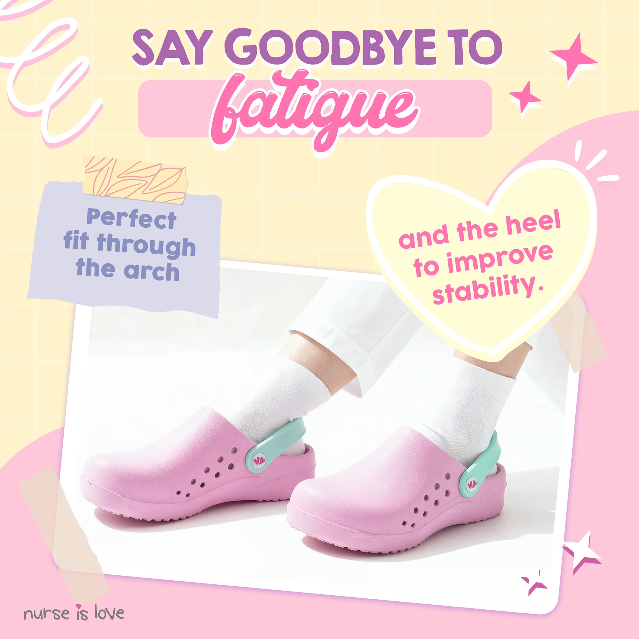 Pink Nurse Clogs