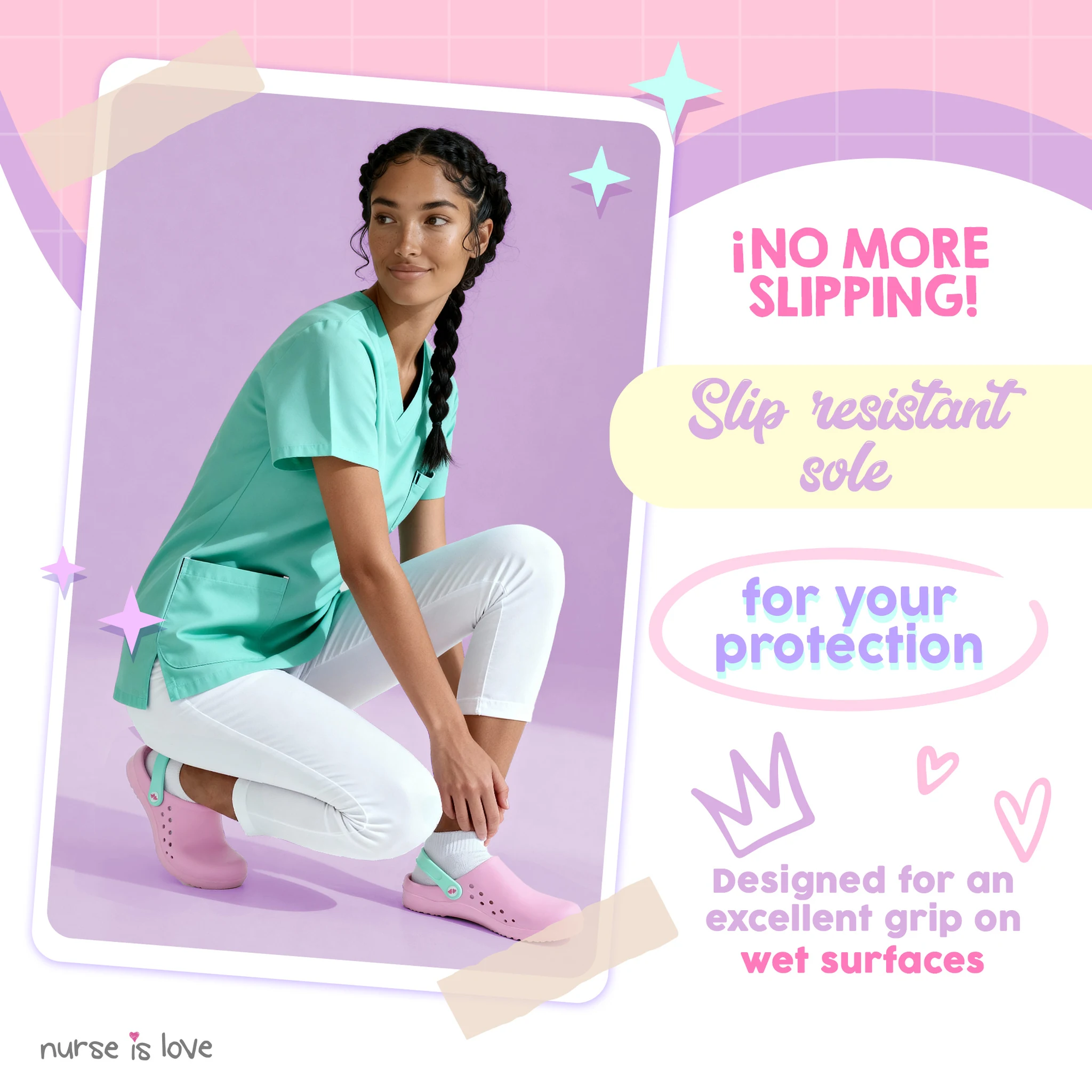 Pink Nurse Clogs
