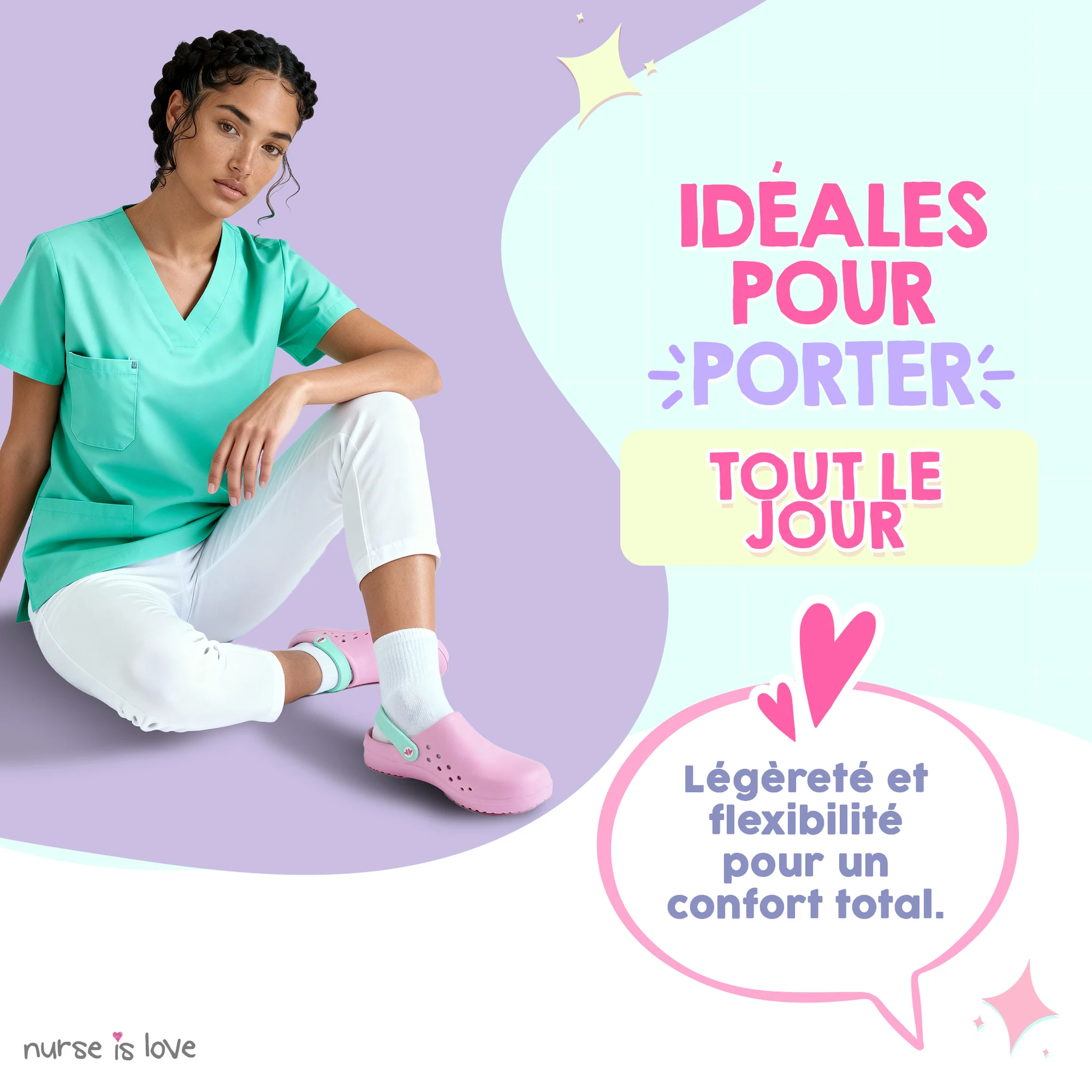 Sabots pour Infirmières Roses