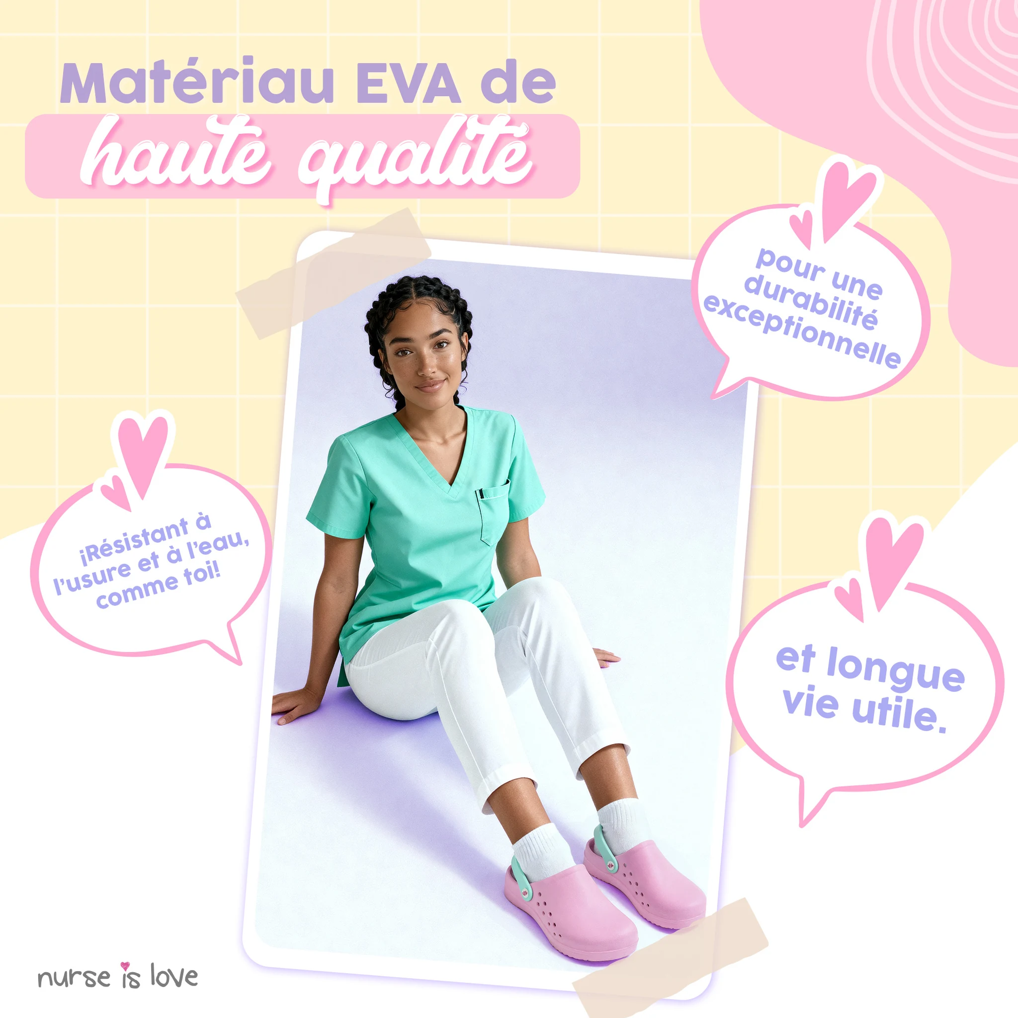 Sabots pour Infirmières Roses