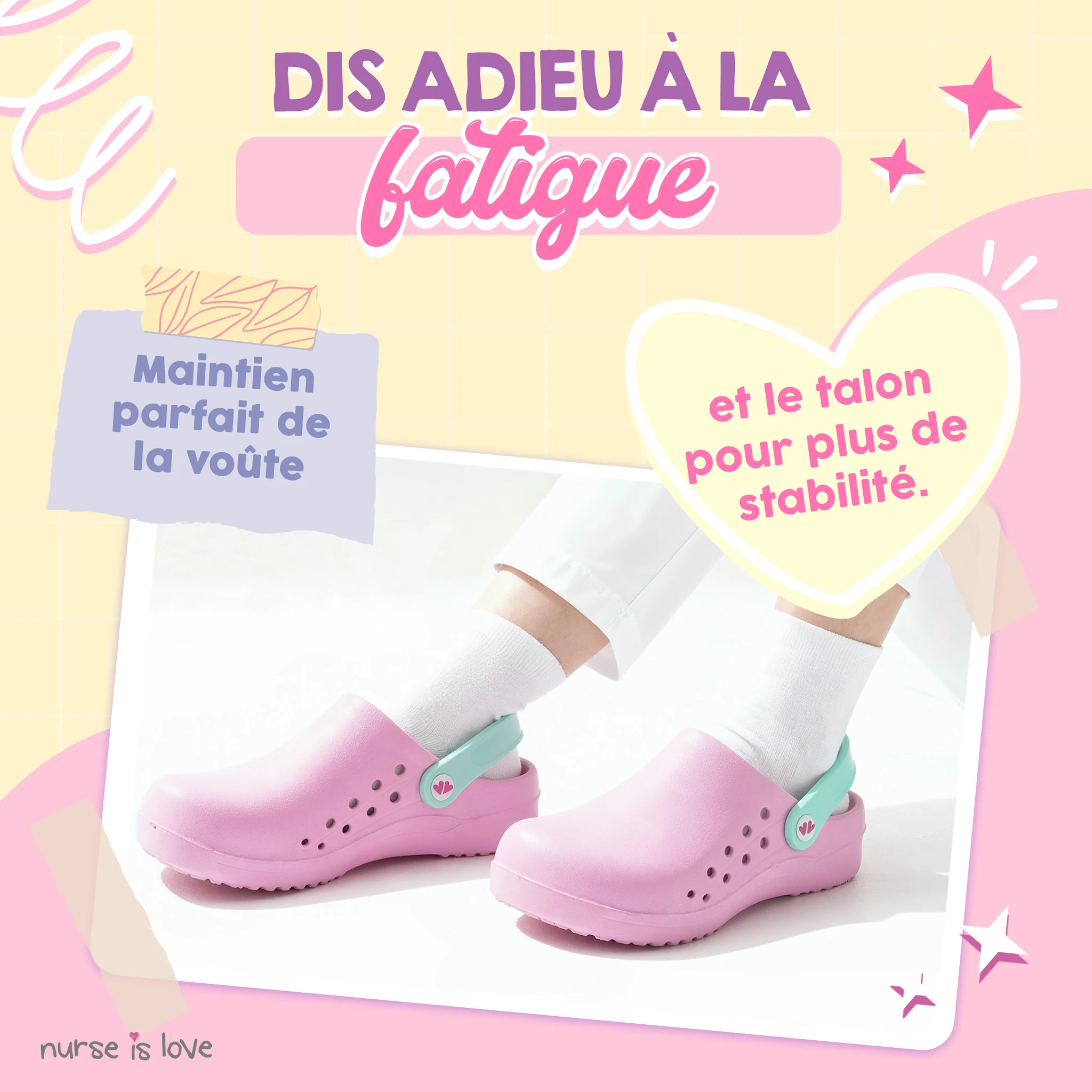 Sabots pour Infirmières Roses