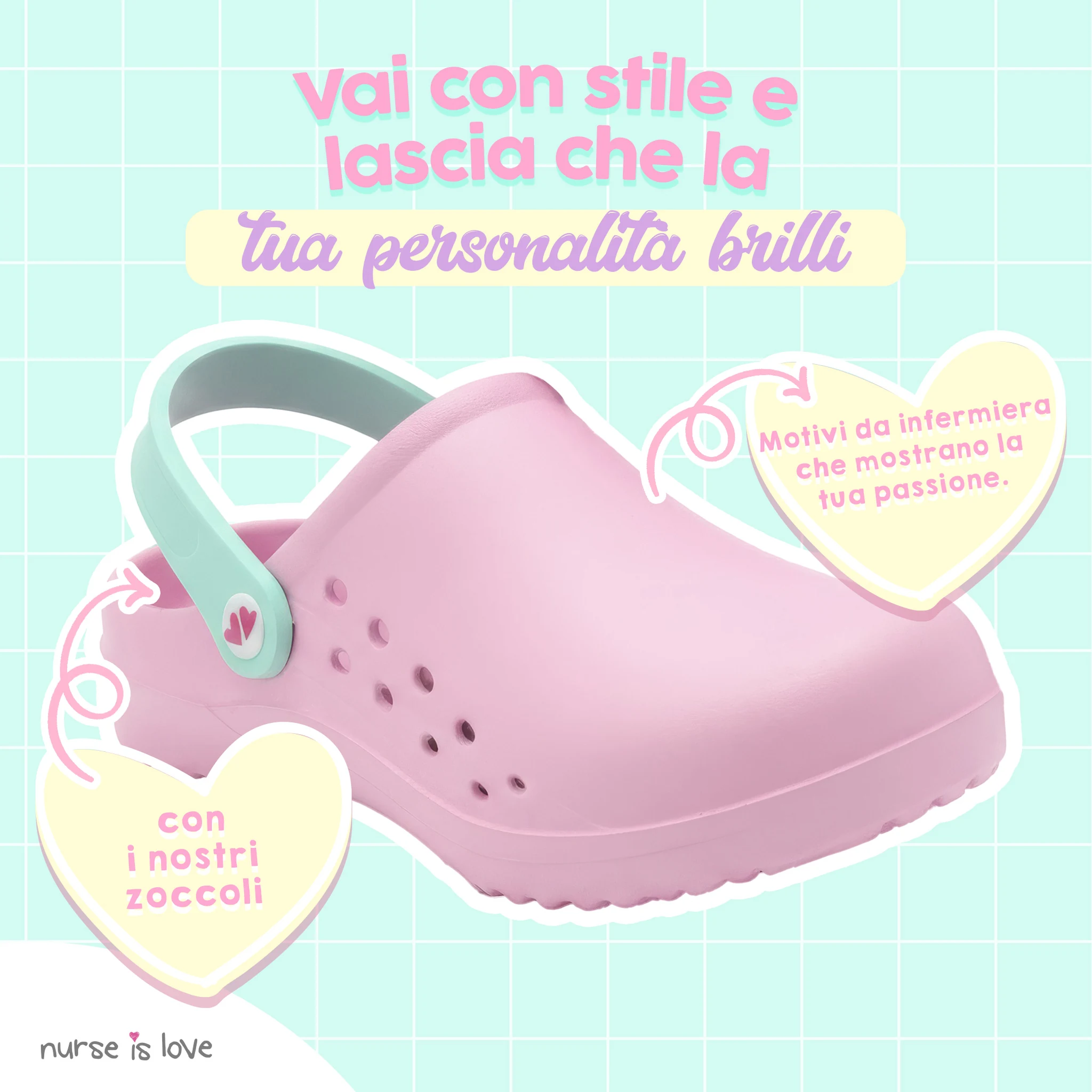 Zoccoli per Infermiere Rosa