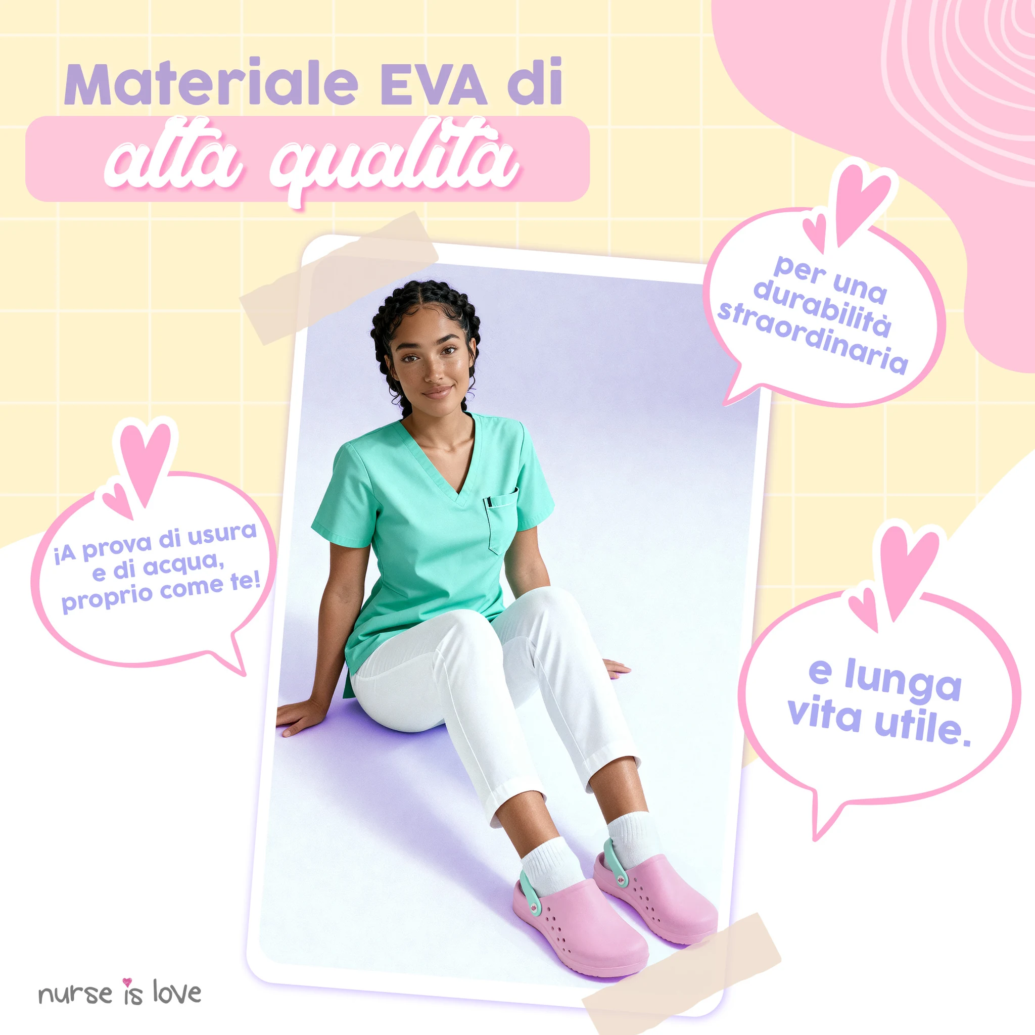 Zoccoli per Infermiere Rosa