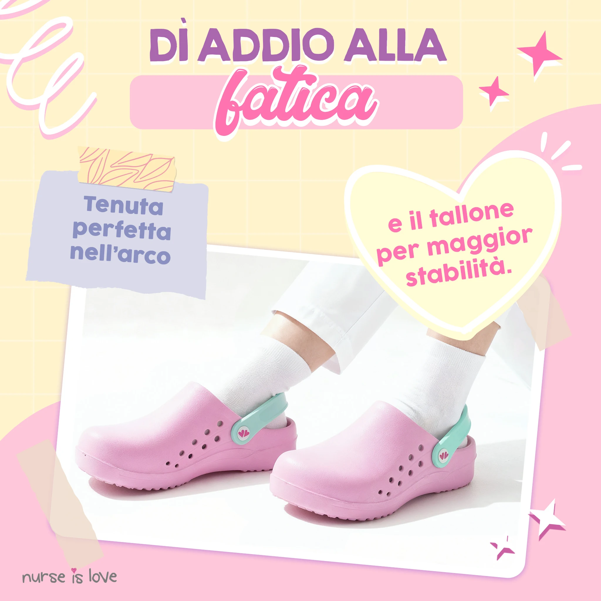 Zoccoli per Infermiere Rosa