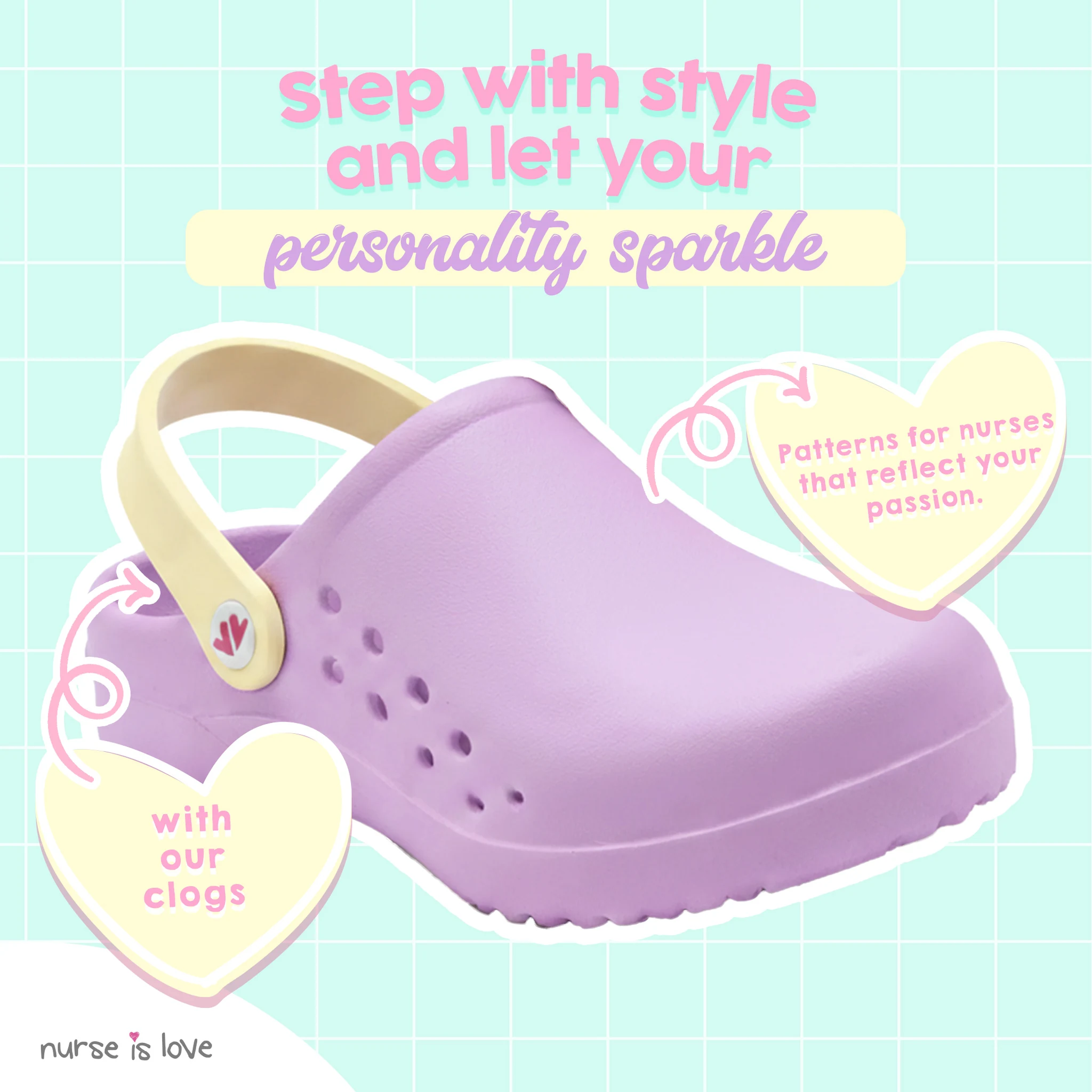 Purple Nurse Clogs