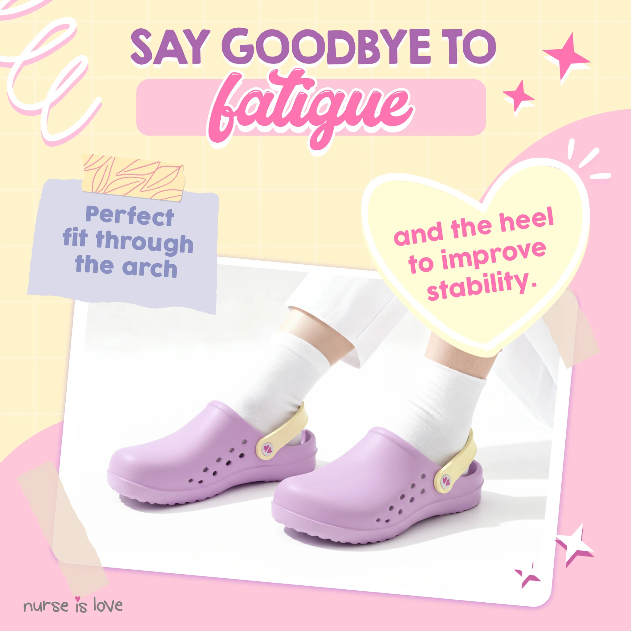 Purple Nurse Clogs
