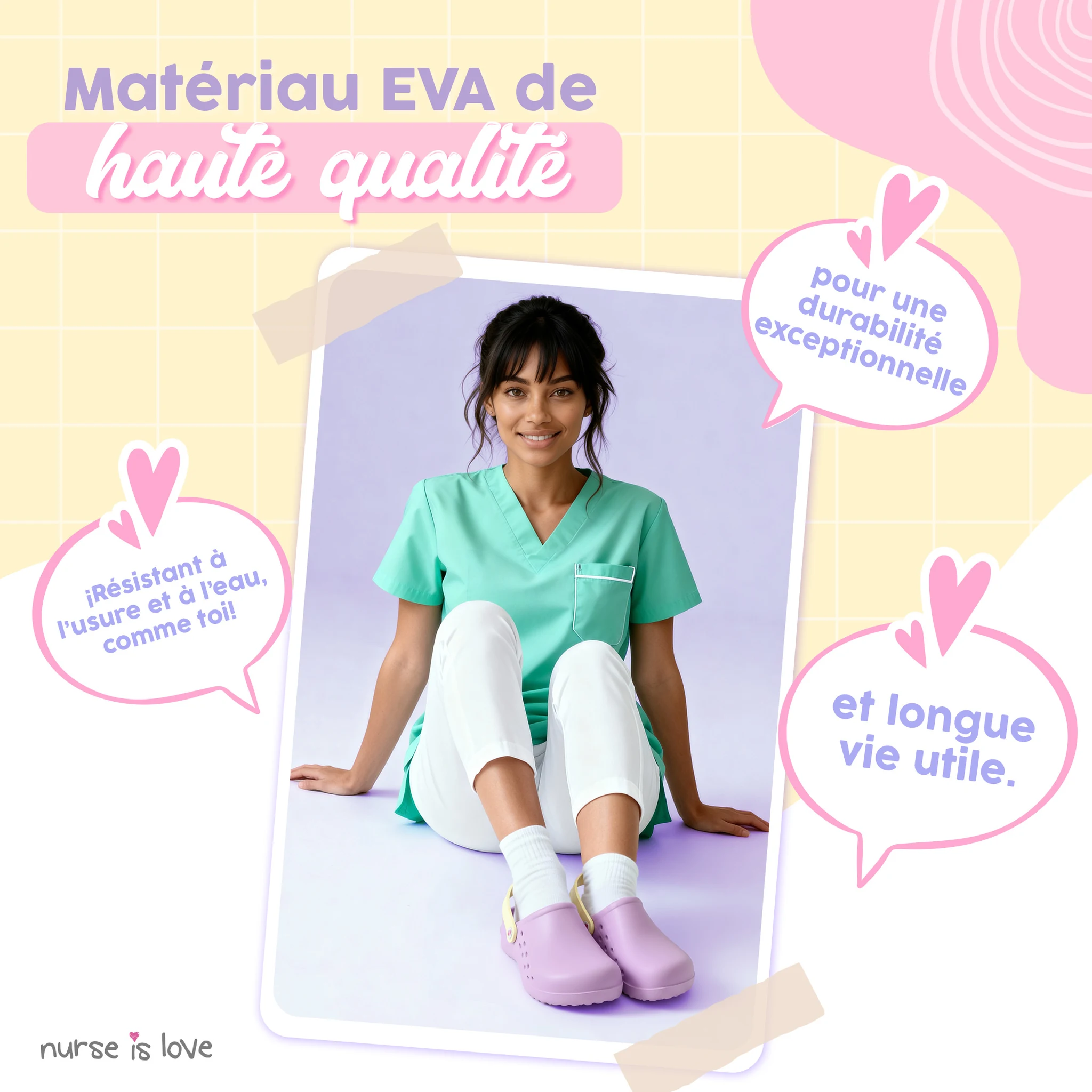 Sabots pour Infirmières Violet 