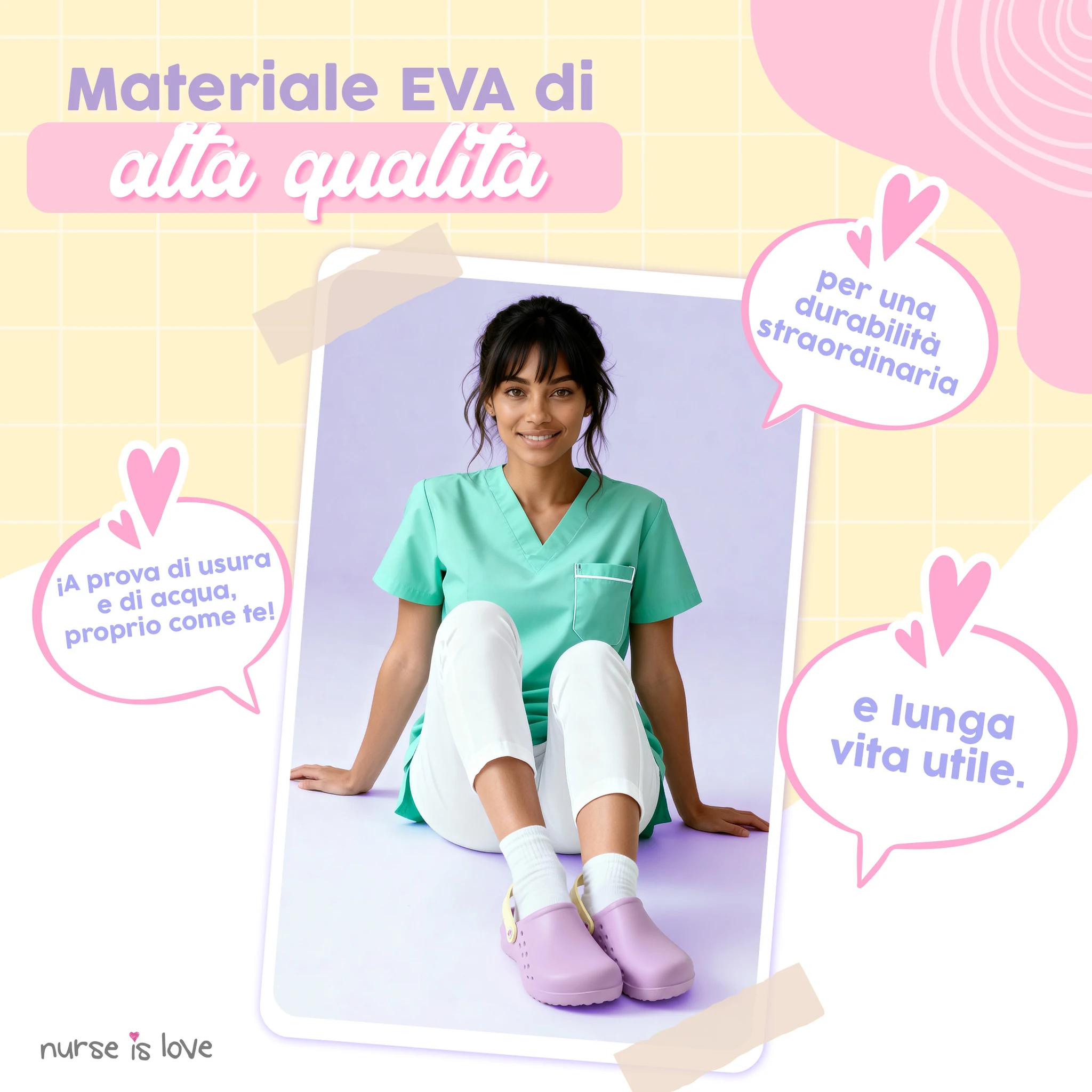 Zoccoli per Infermiere Viola