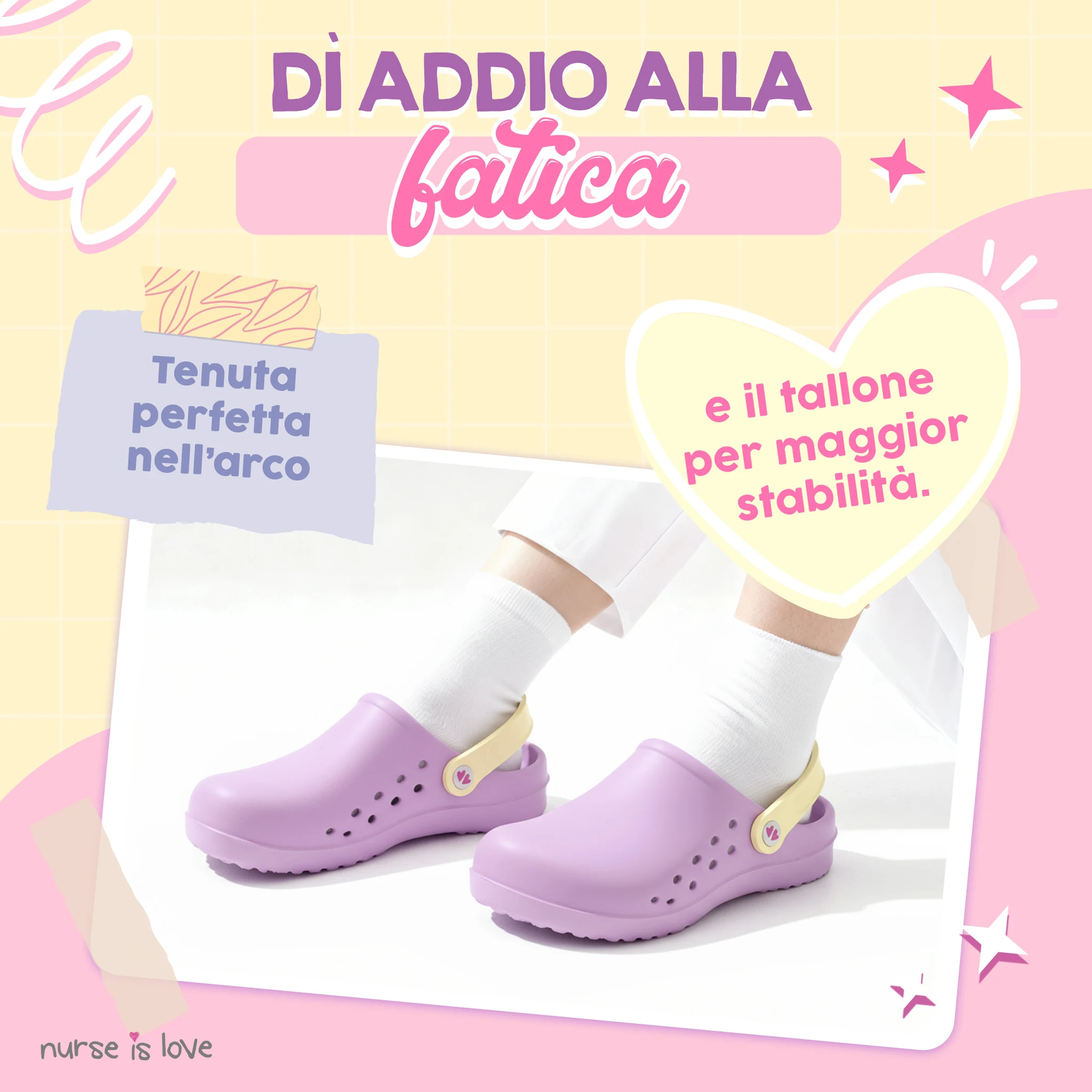 Zoccoli per Infermiere Viola