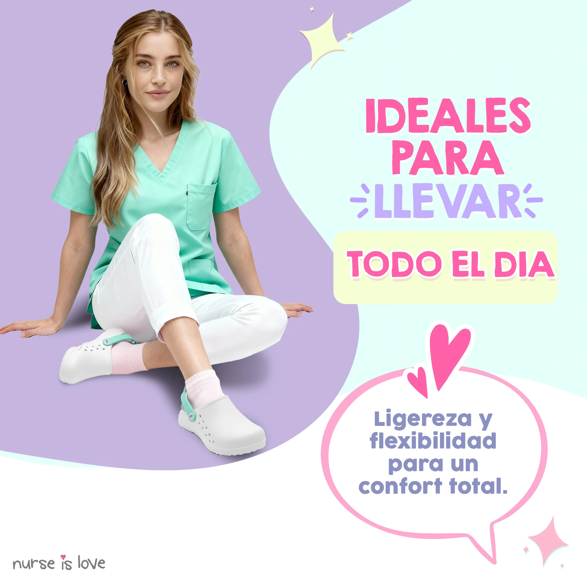 Zuecos para Enfermeras Blanco