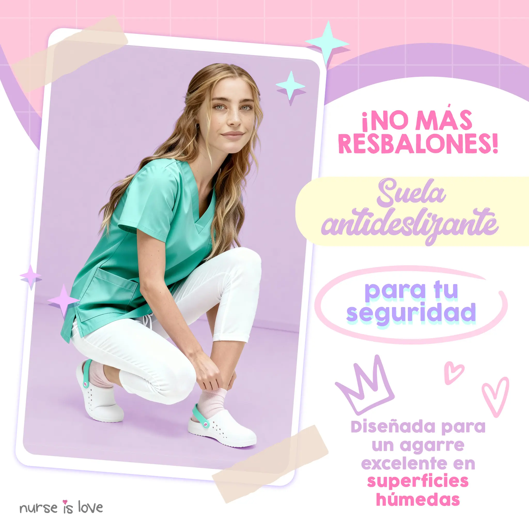 Zuecos para Enfermeras Blanco