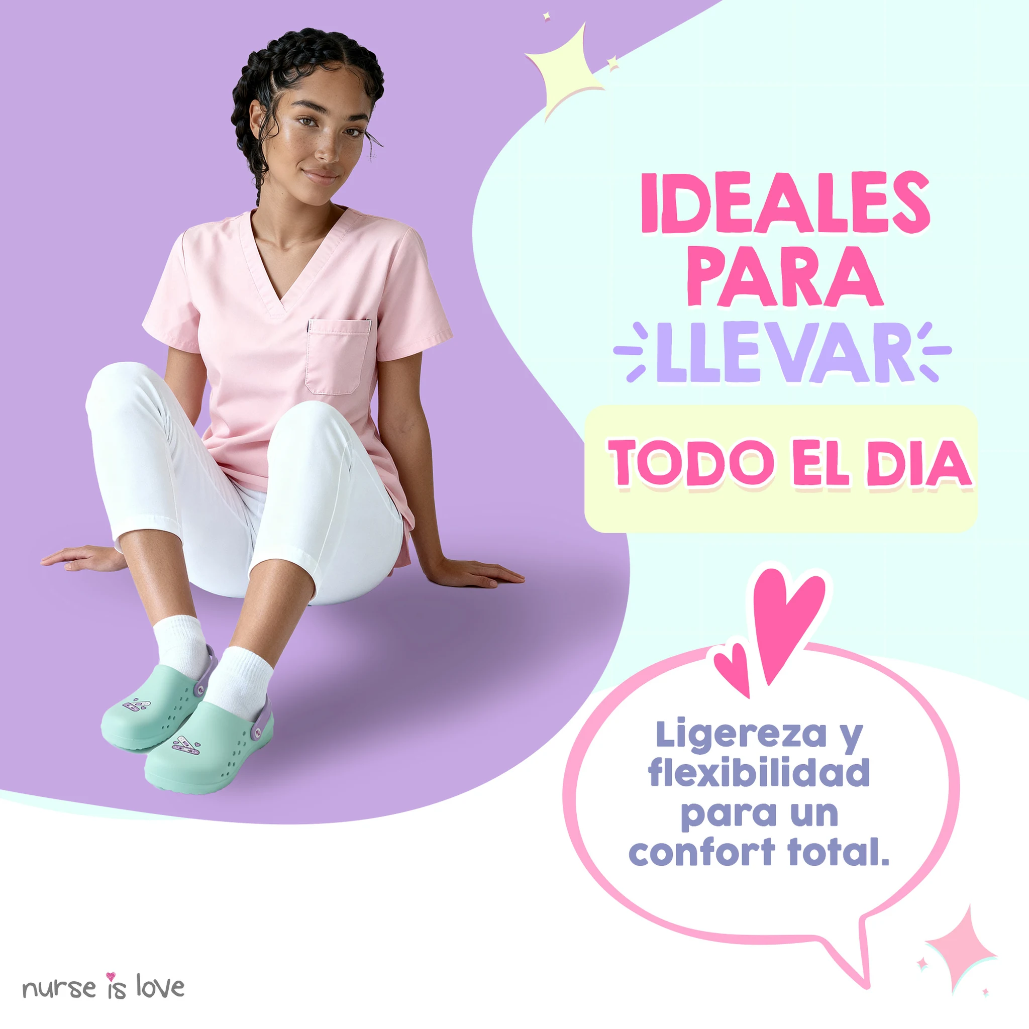 Zuecos para Enfermeras Aqua Tirita
