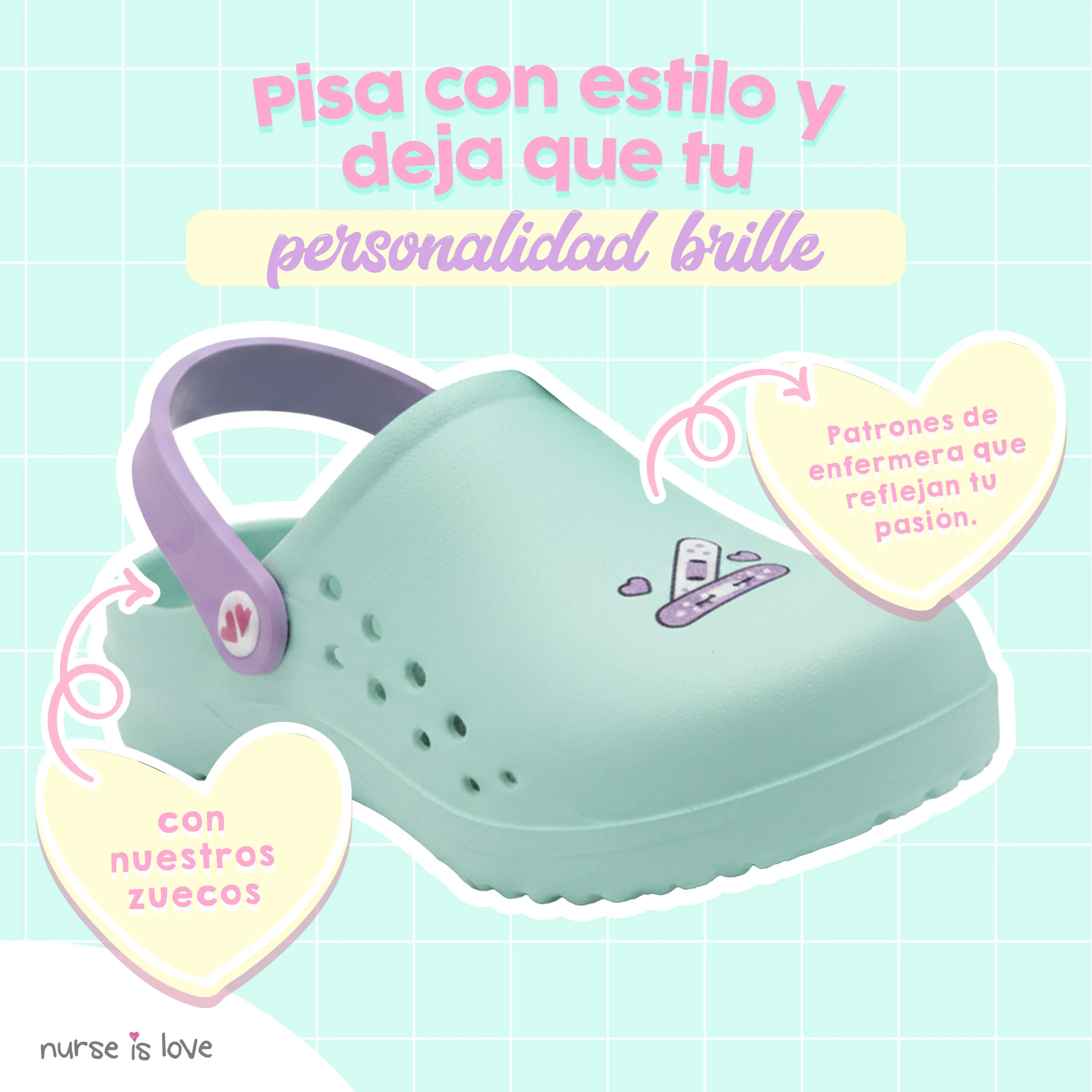 Zuecos para Enfermeras Aqua Tirita