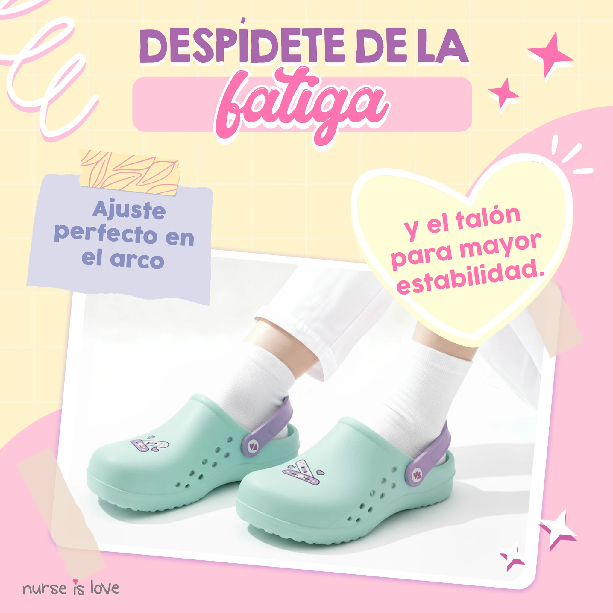 Zuecos para Enfermeras Aqua Tirita