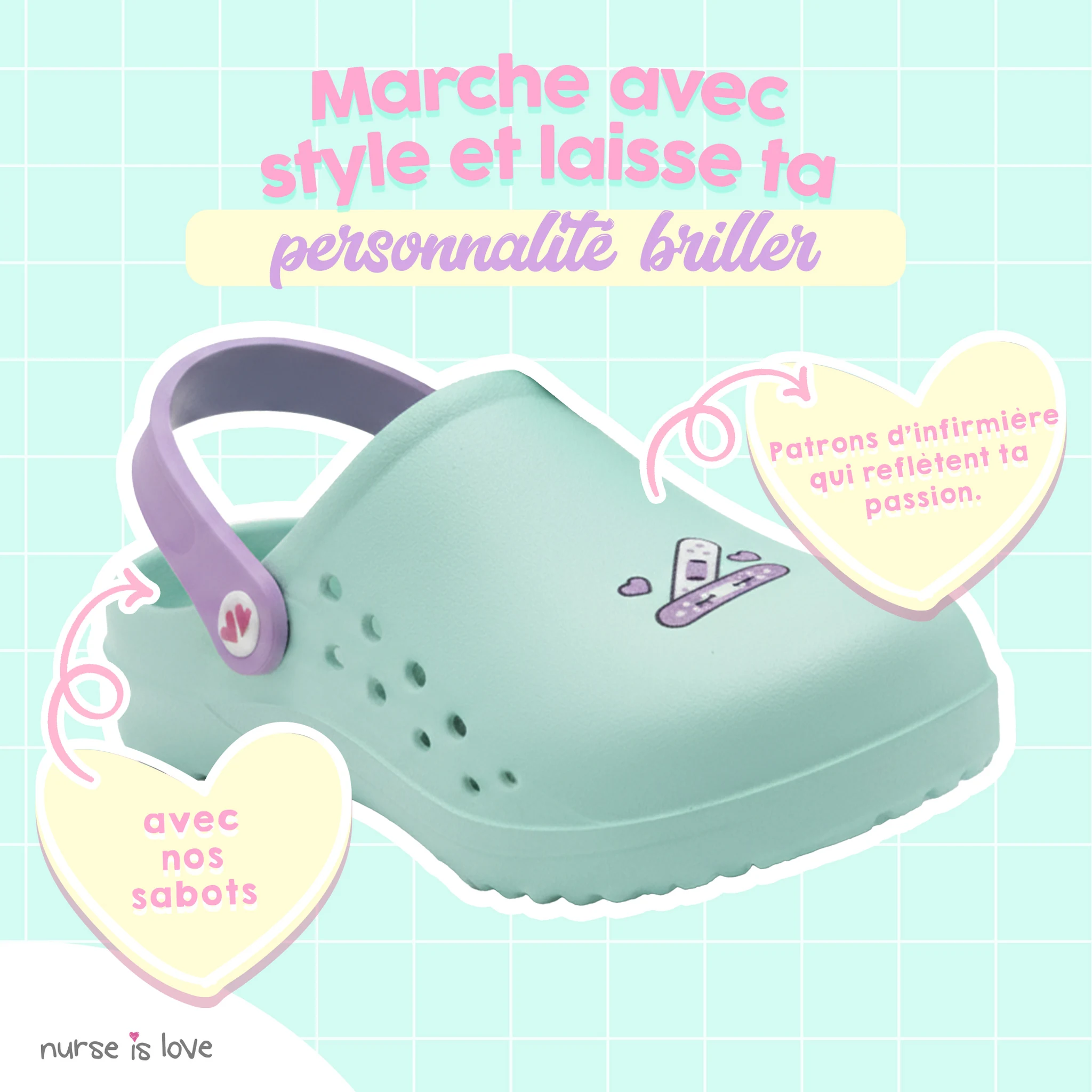 Sabots pour Infirmières Aqua Pansement