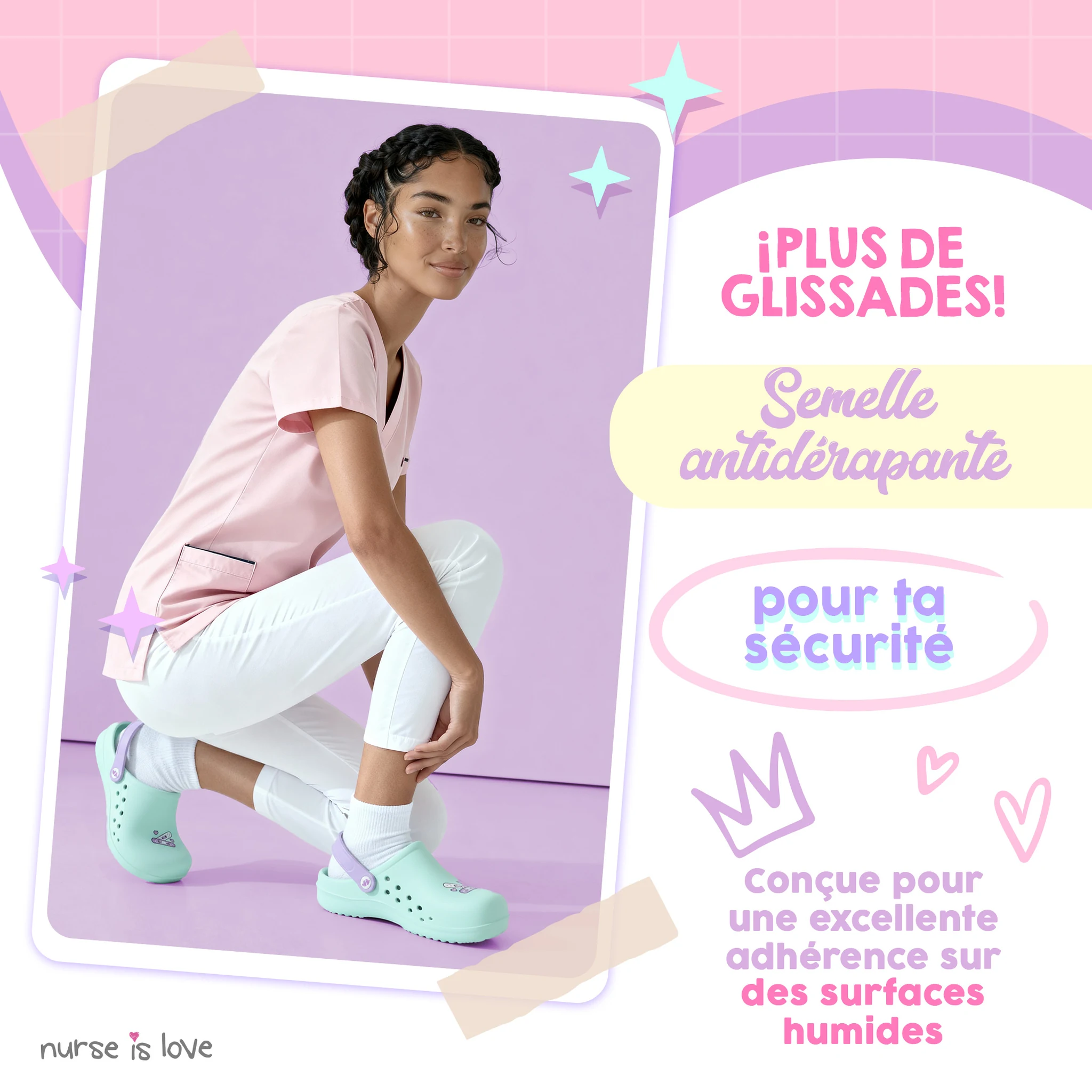 Sabots pour Infirmières Aqua Pansement