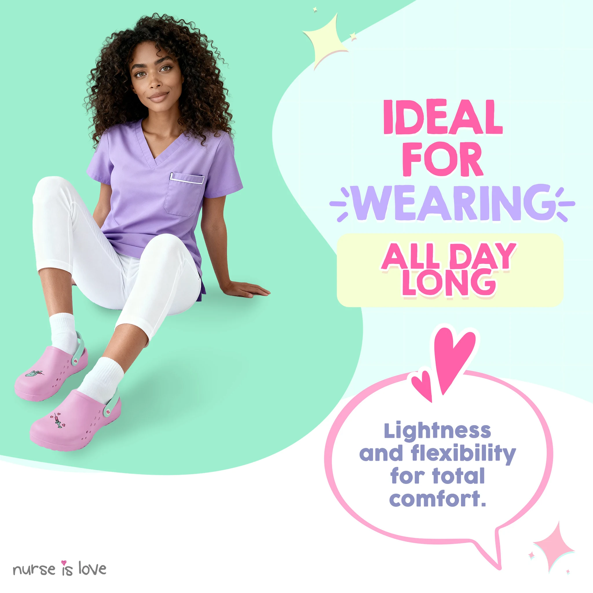 Pink Syringe Nurse Clogs