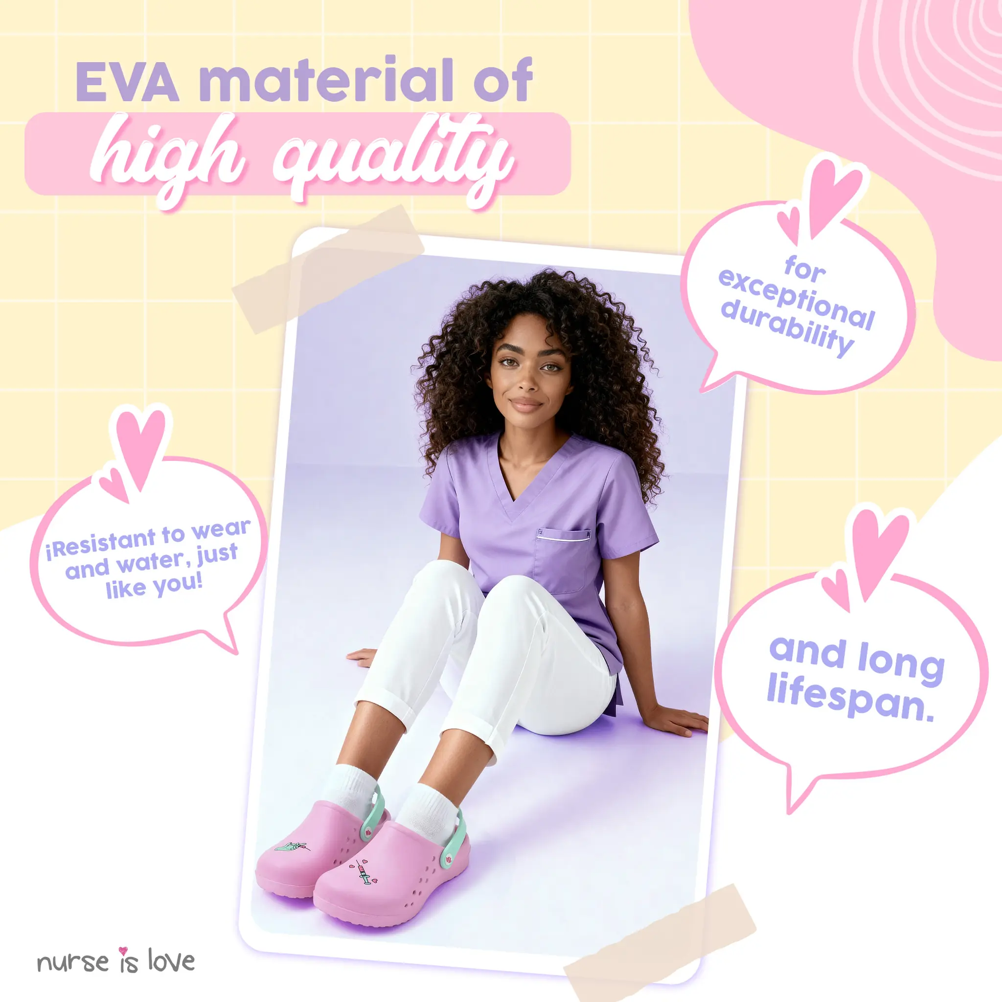 Pink Syringe Nurse Clogs
