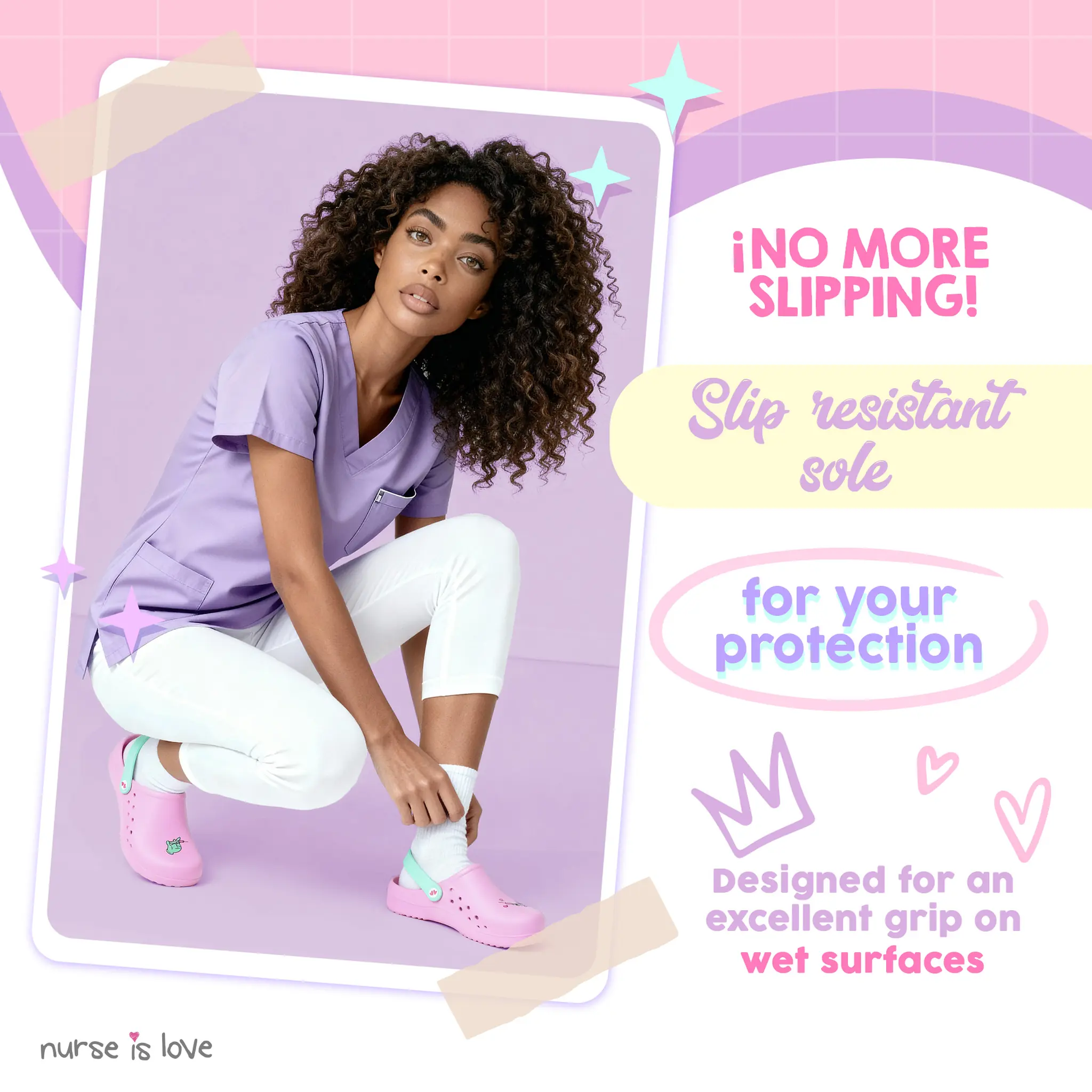 Pink Syringe Nurse Clogs