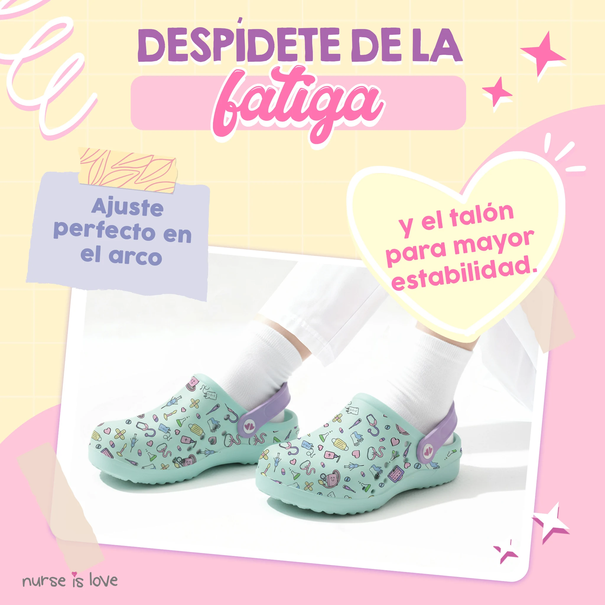 Zuecos para Enfermeras Aqua Instrumentos