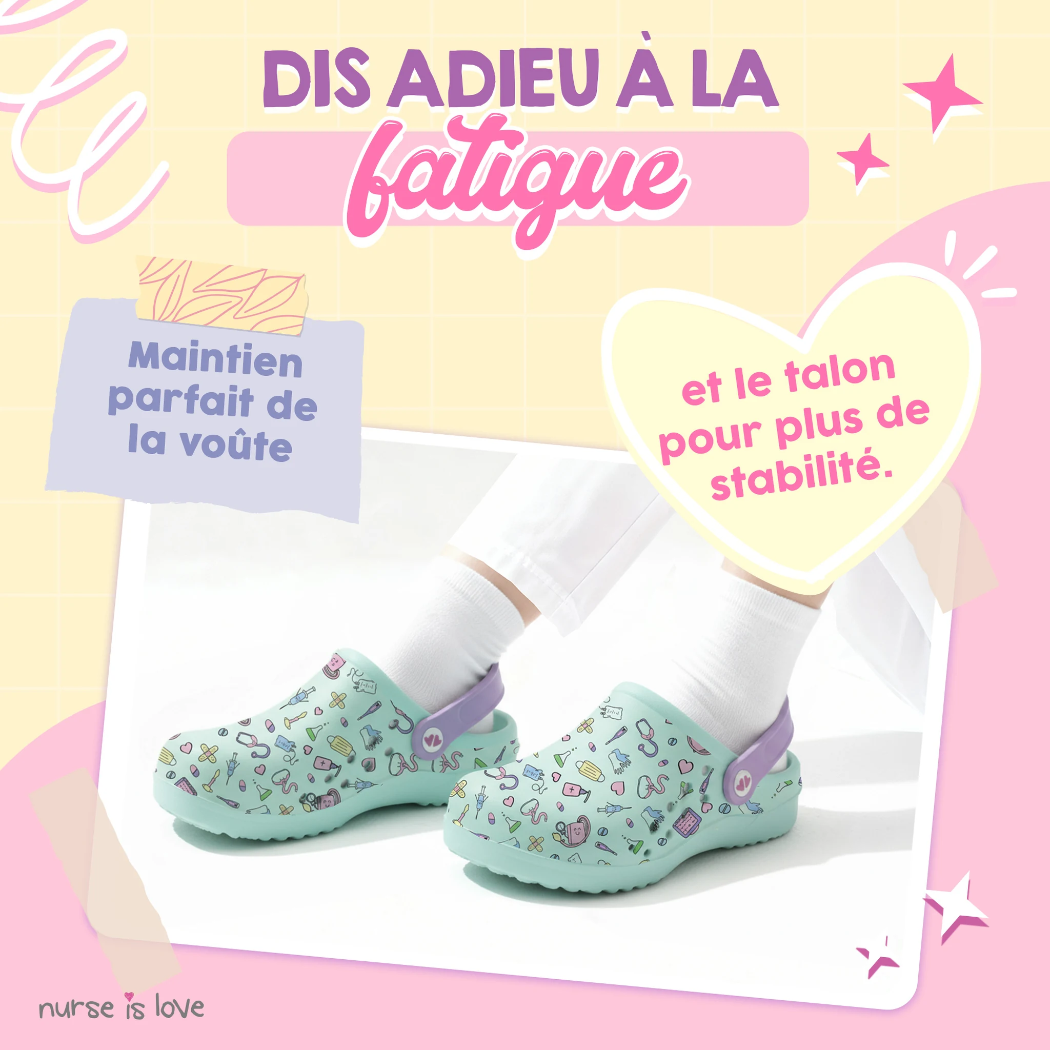 Sabots pour Infirmières Aqua Instruments