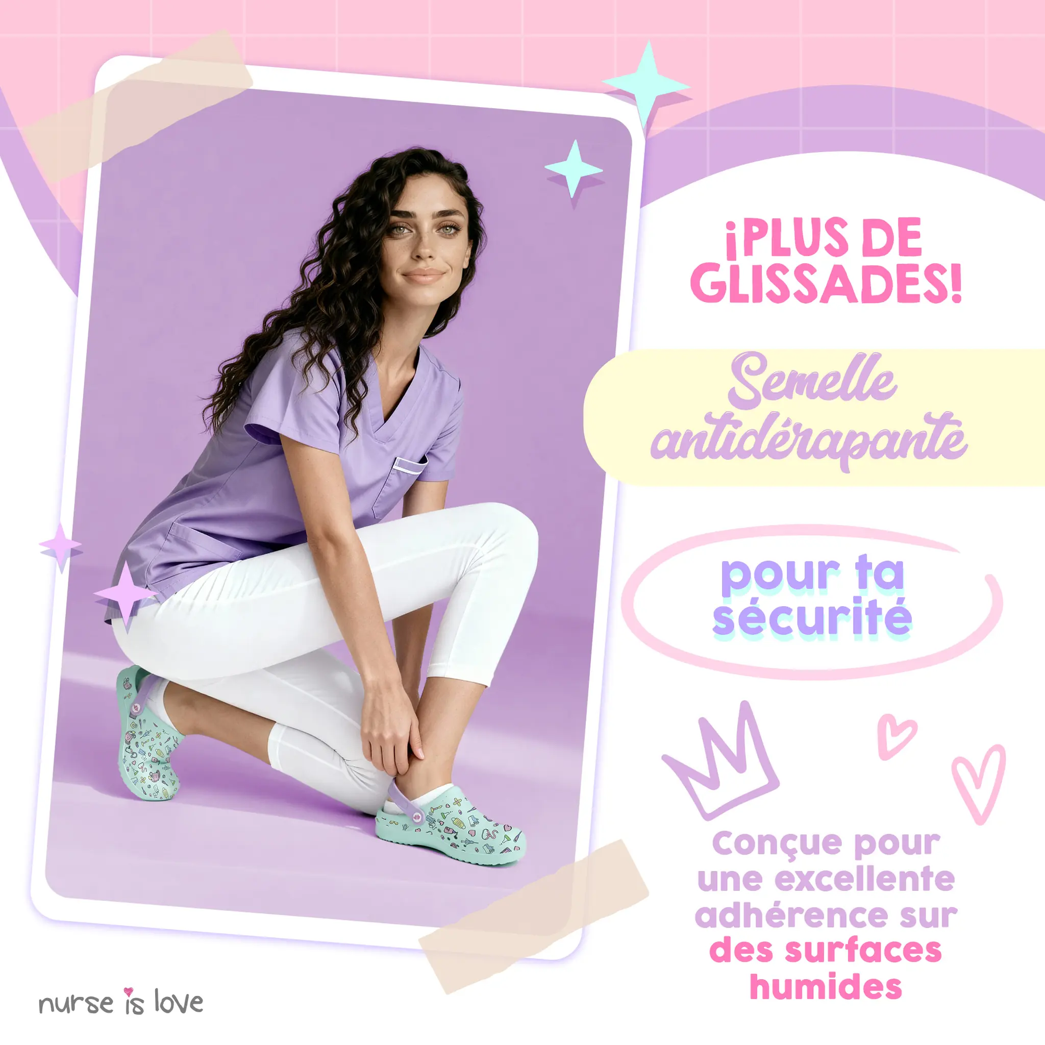 Sabots pour Infirmières Aqua Instruments