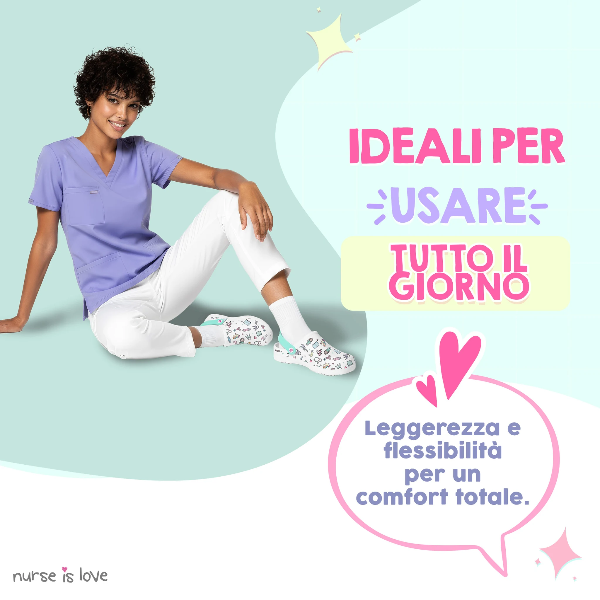 Zoccoli per Infermiere Aqua