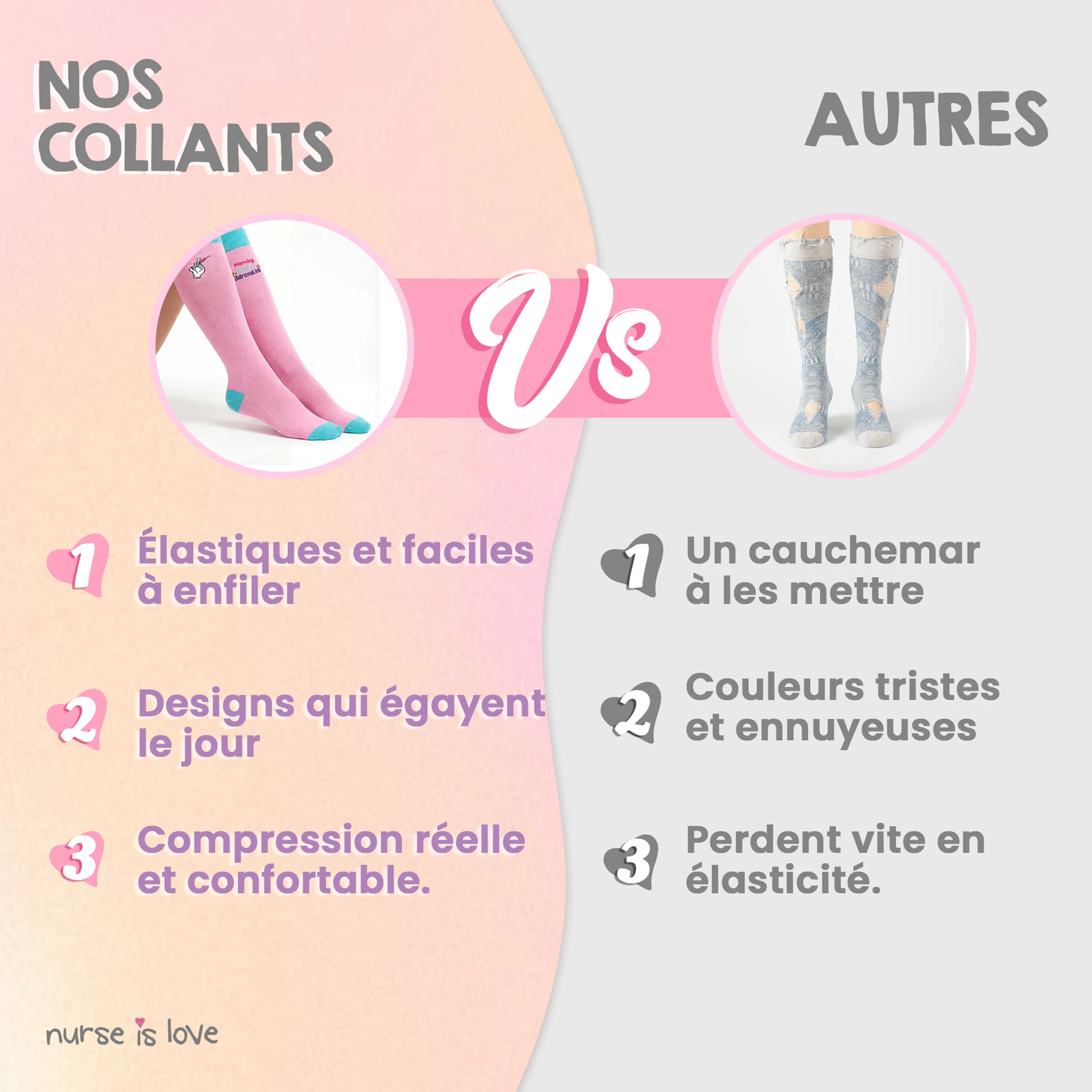 Chaussettes de Compression Adrénaline
