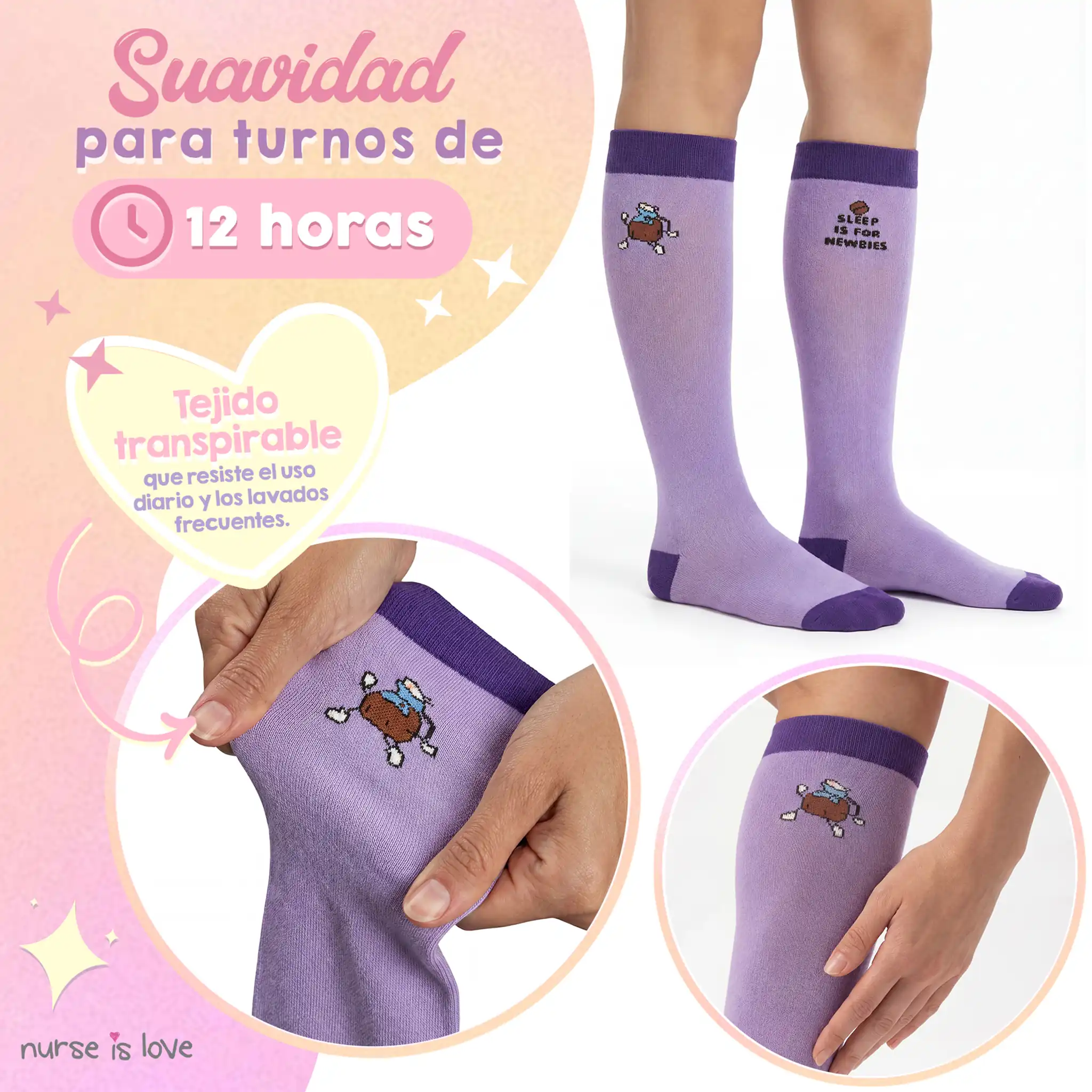 Medias de Compresión Café
