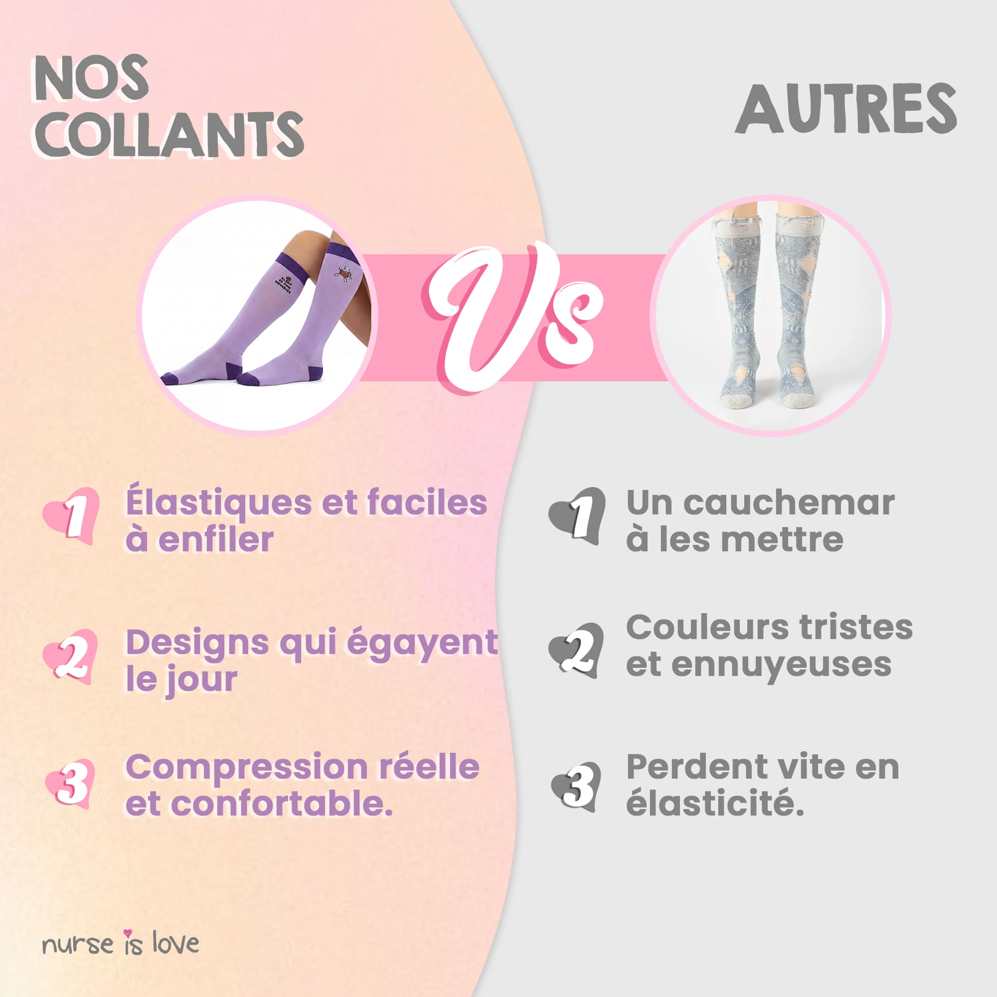 Chaussettes de Compression Café 