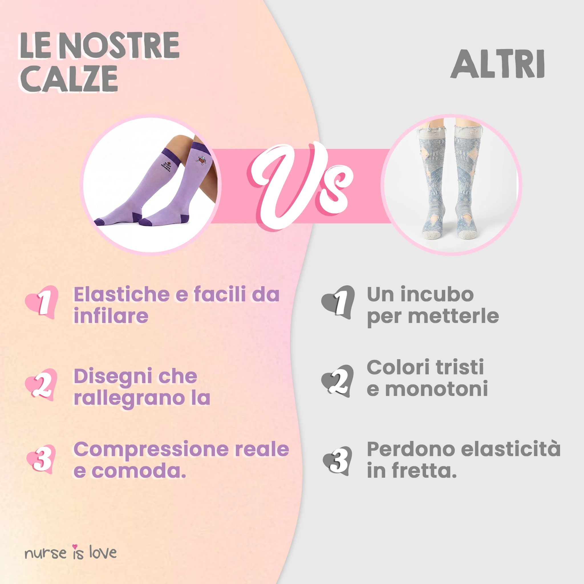 Calze a compressione Caffè