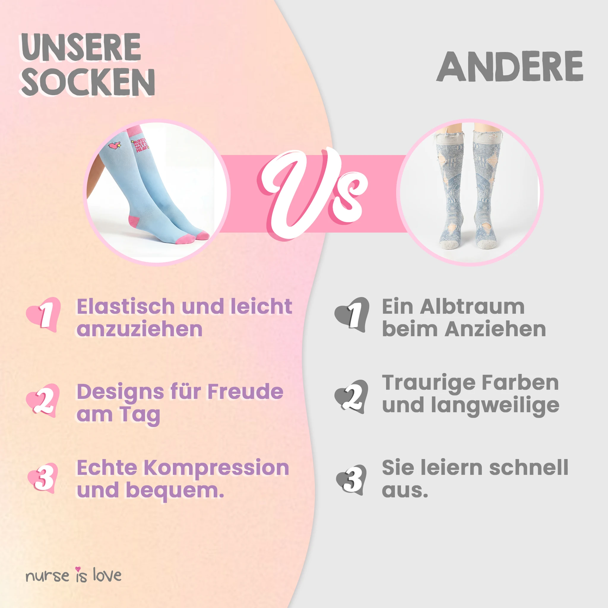 Kompressionsstrümpfe Herz