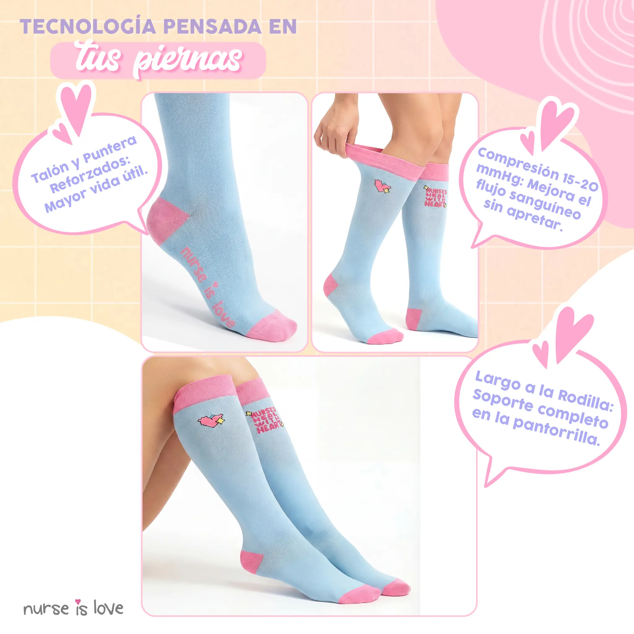 Heart Compression Socks